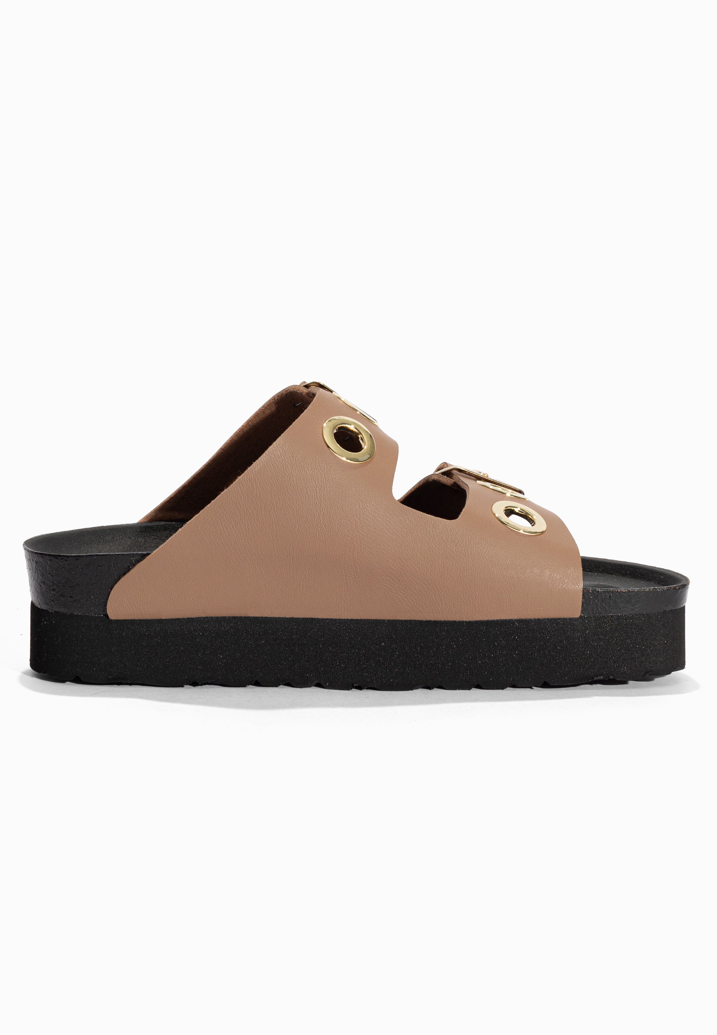 Sandales à Plateforme Jackie Beige Bayton pour Femme