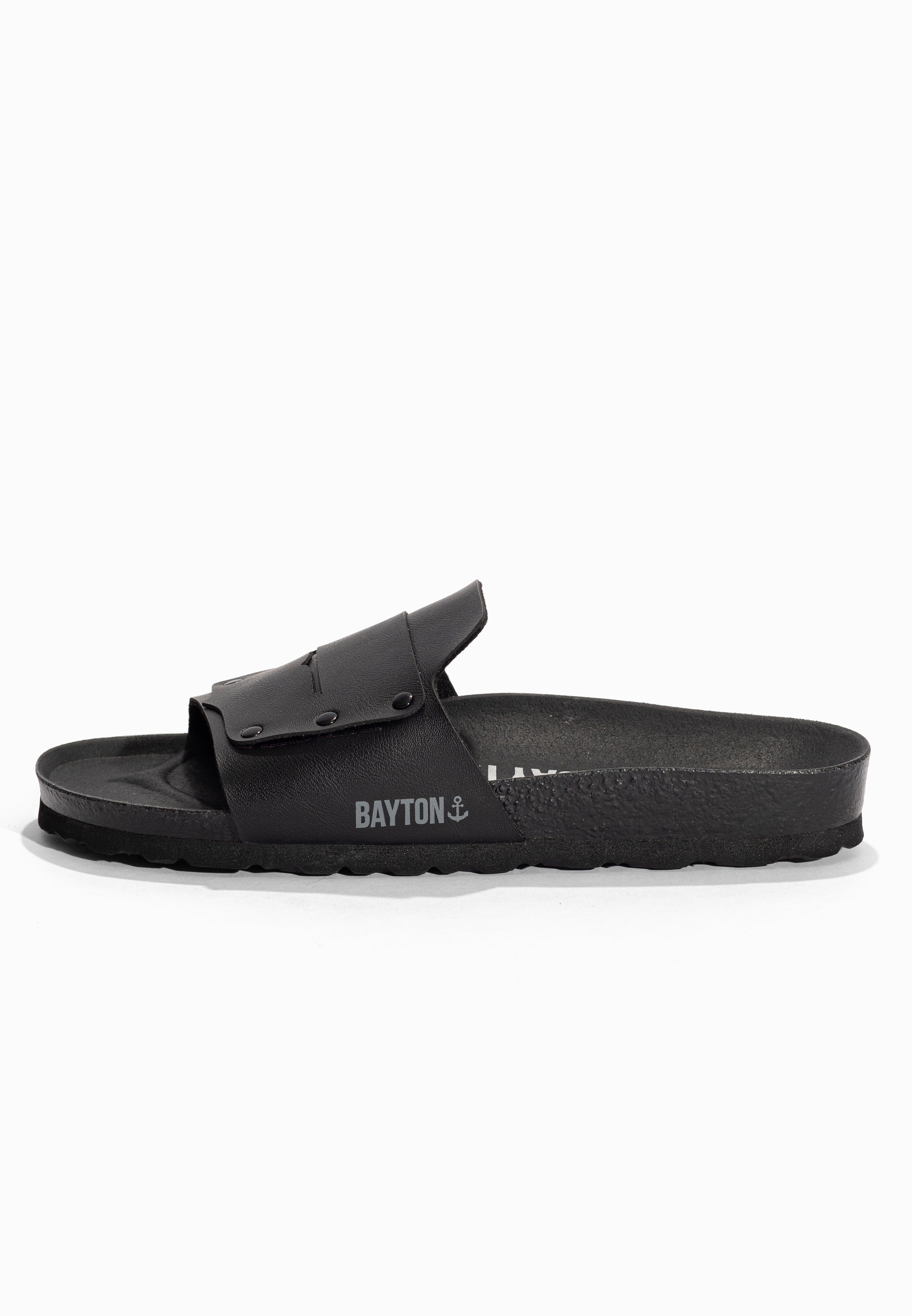Sandales 1 Bride Mateo Noir Bayton pour Homme