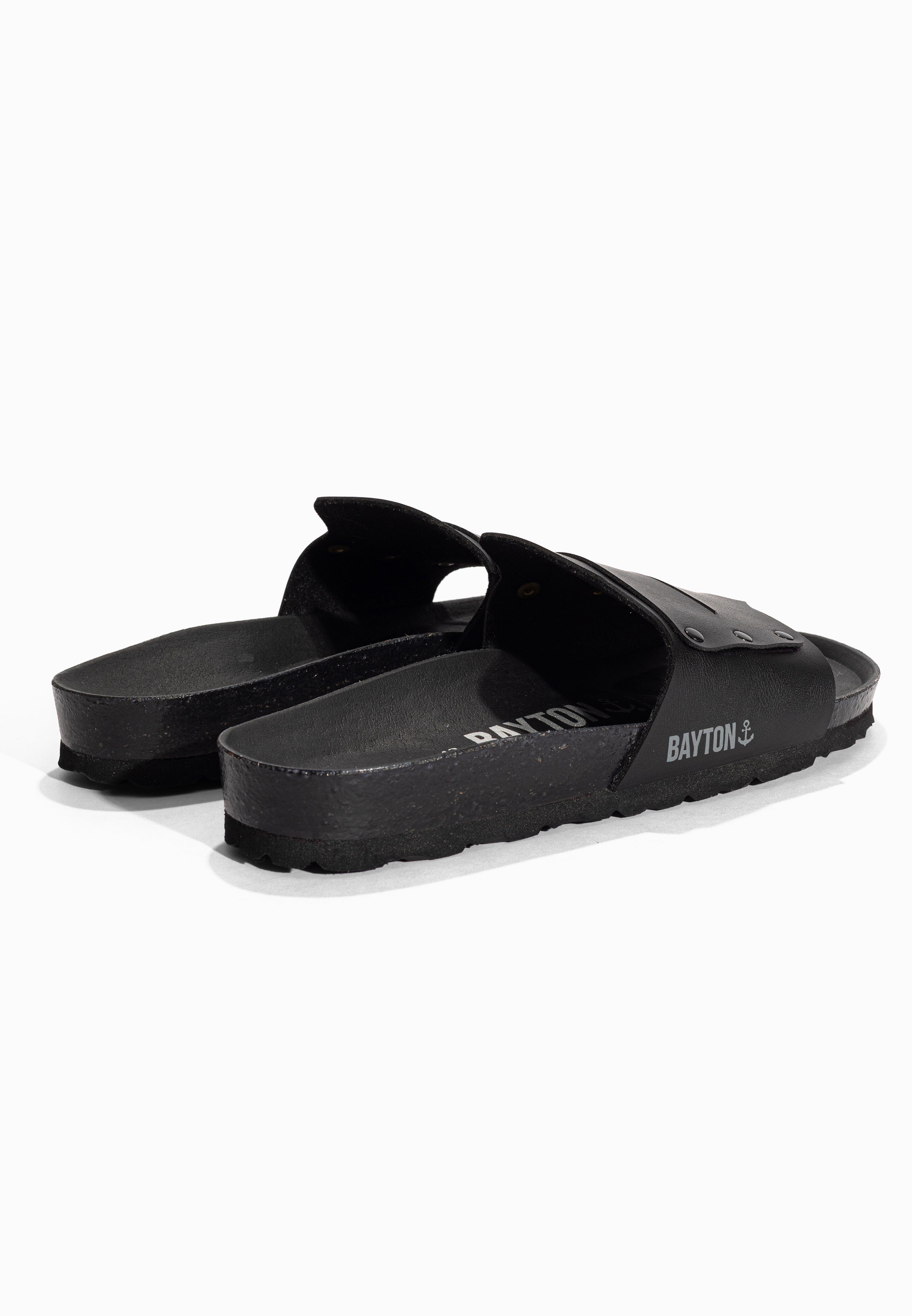 Sandales 1 Bride Mateo Noir Bayton pour Homme