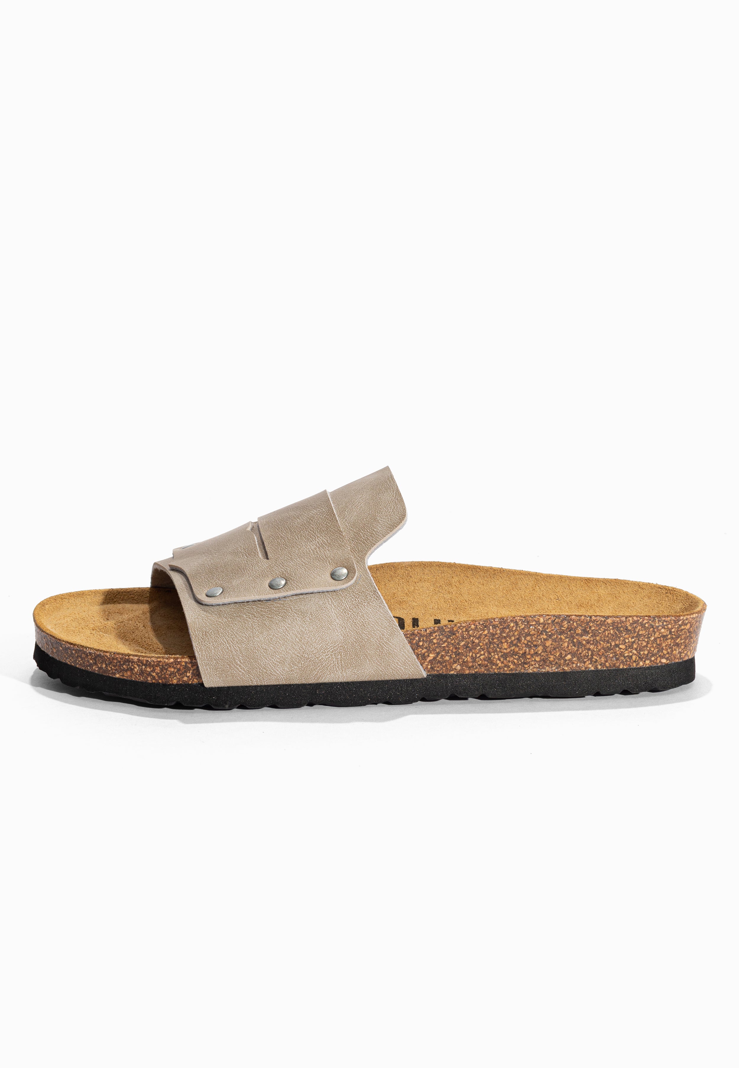 Sandales 1 Bride Mateo Taupe Bayton pour Homme