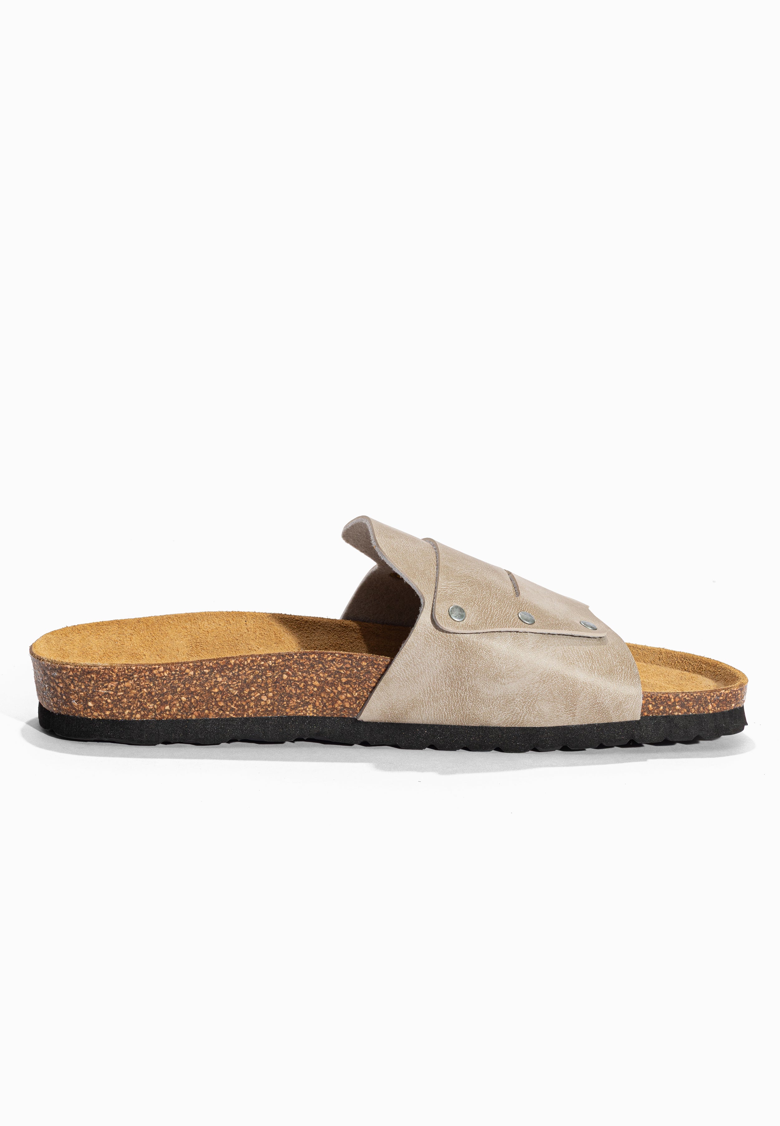 Sandales 1 Bride Mateo Taupe Bayton pour Homme