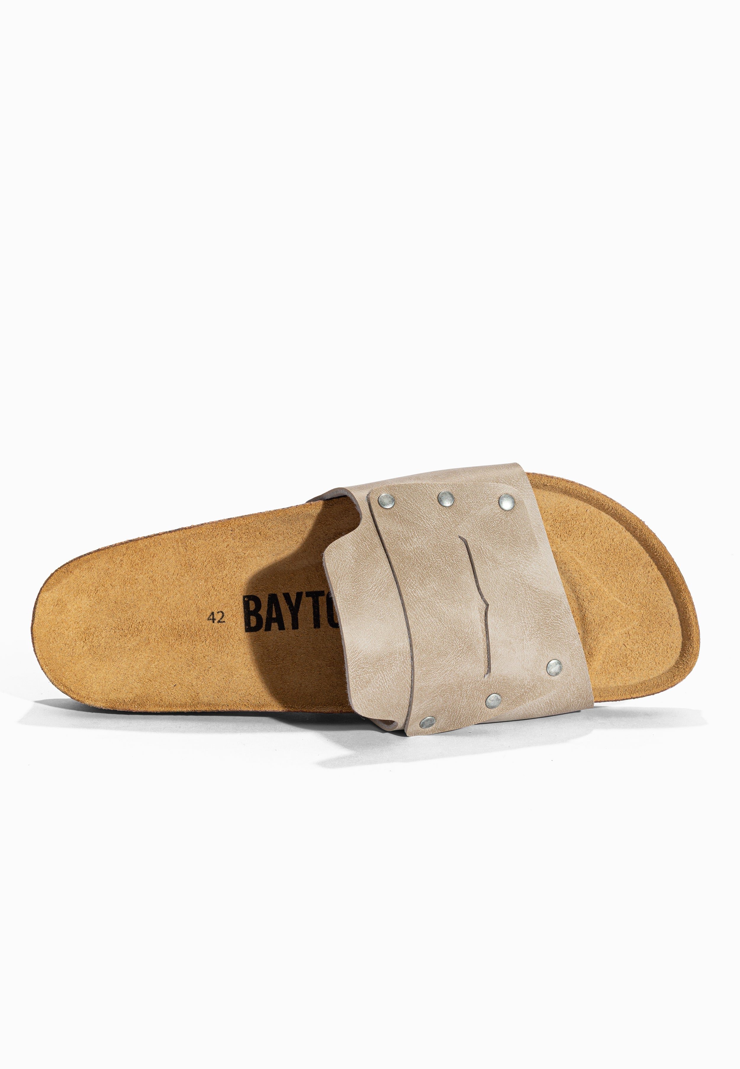 Sandales 1 Bride Mateo Taupe Bayton pour Homme