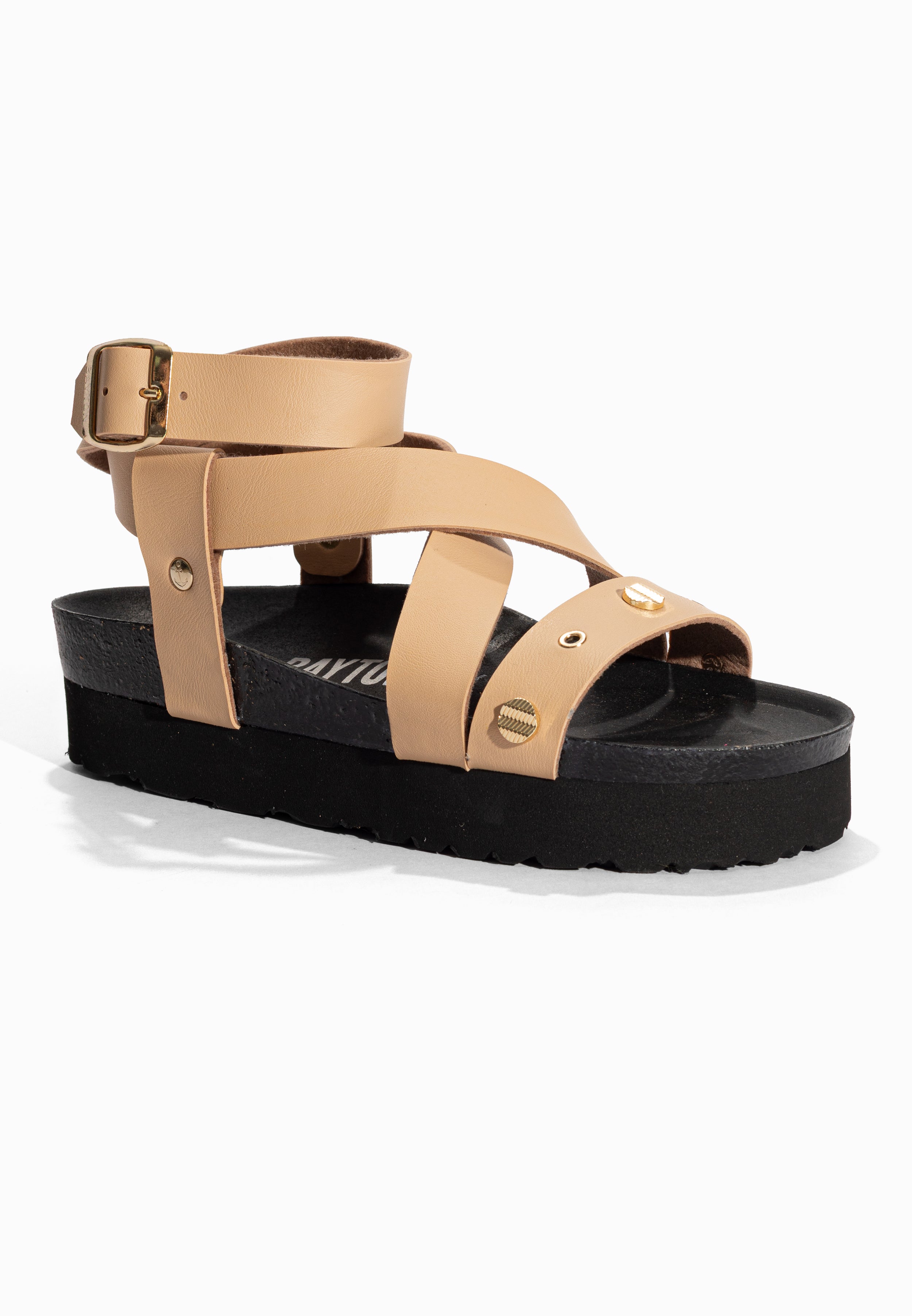 Sandales à Plateforme Mylene Beige Bayton pour Femme