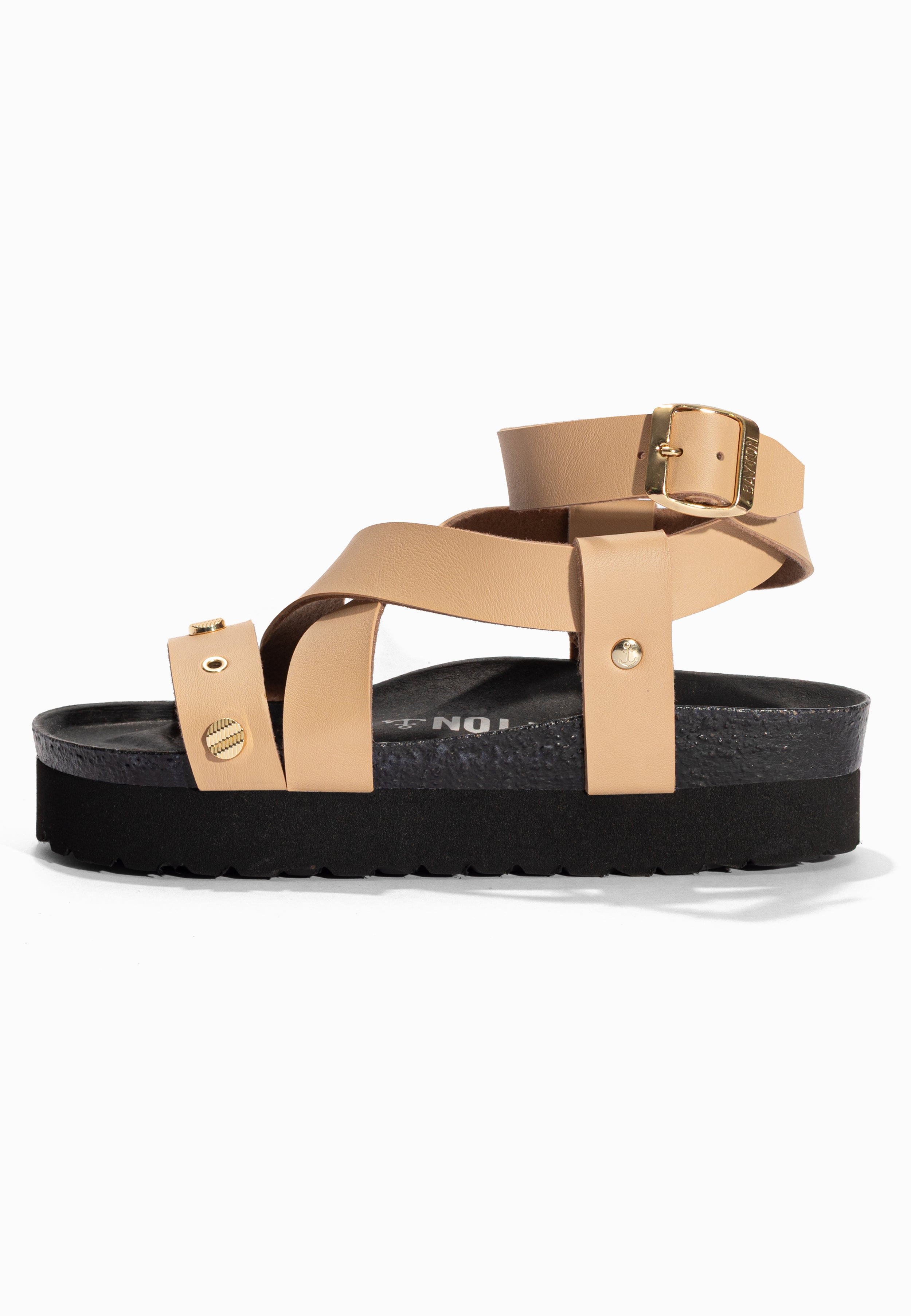 Sandales à Plateforme Mylene Beige Bayton pour Femme