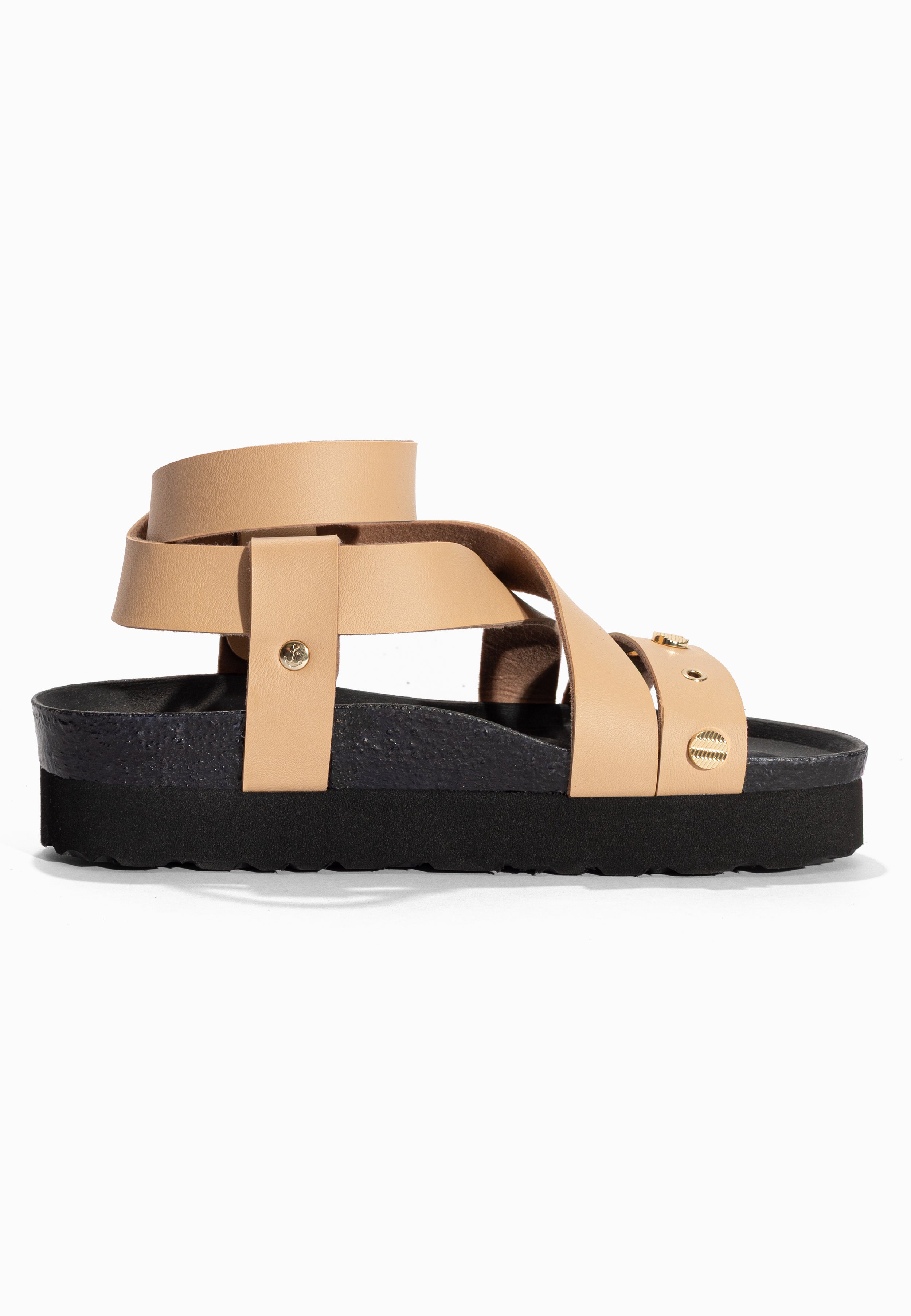 Sandales à Plateforme Mylene Beige Bayton pour Femme