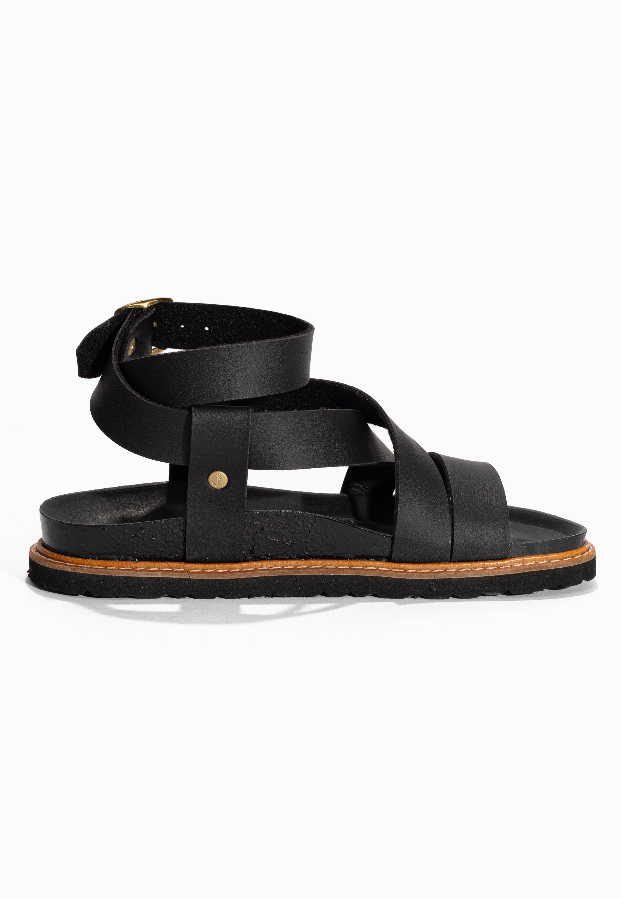 Sandales Multi-Brides Myla Noir Bayton pour Femme