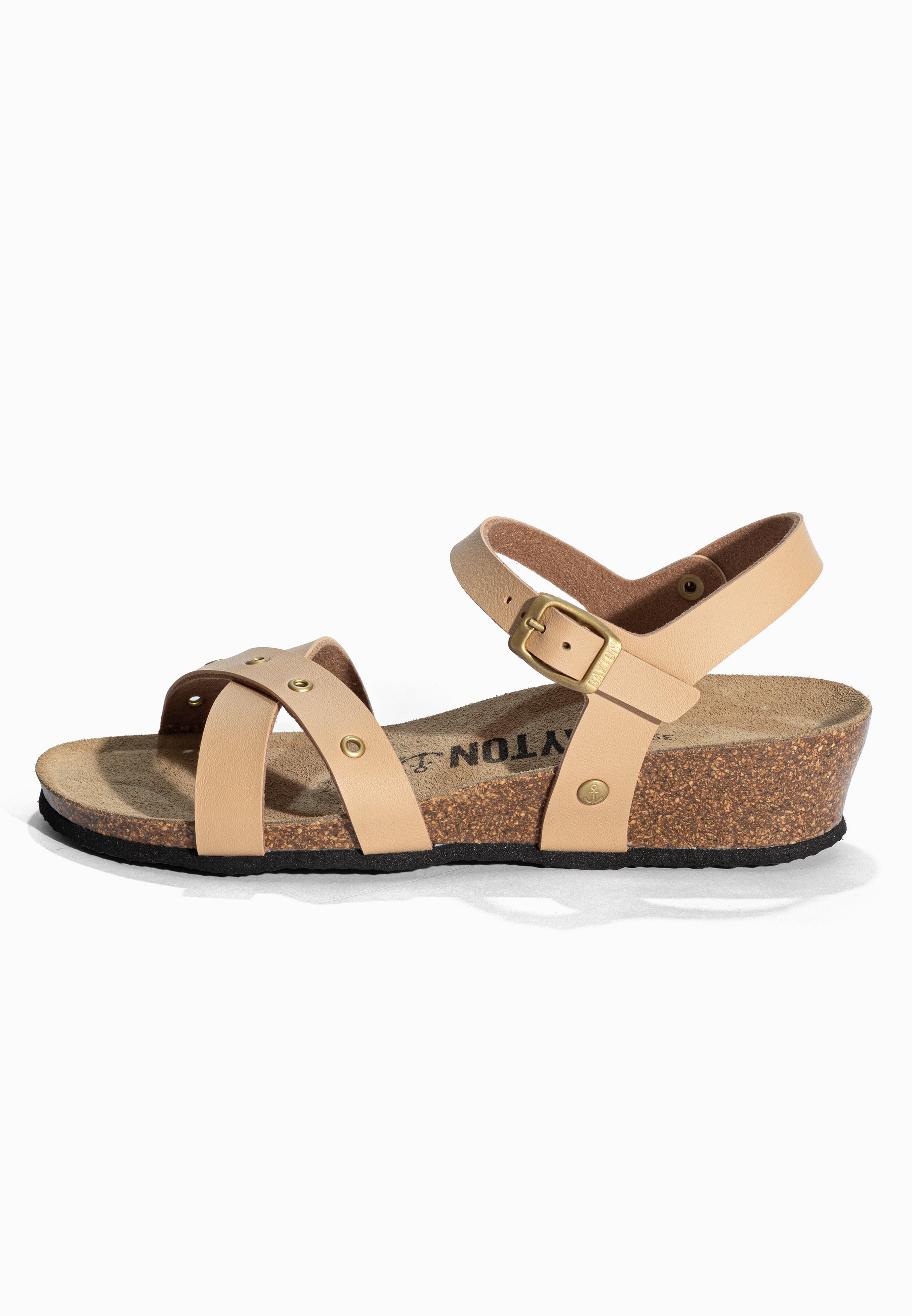 Sandales Compensées et Semi-compensées Candice Beige Bayton pour Femme