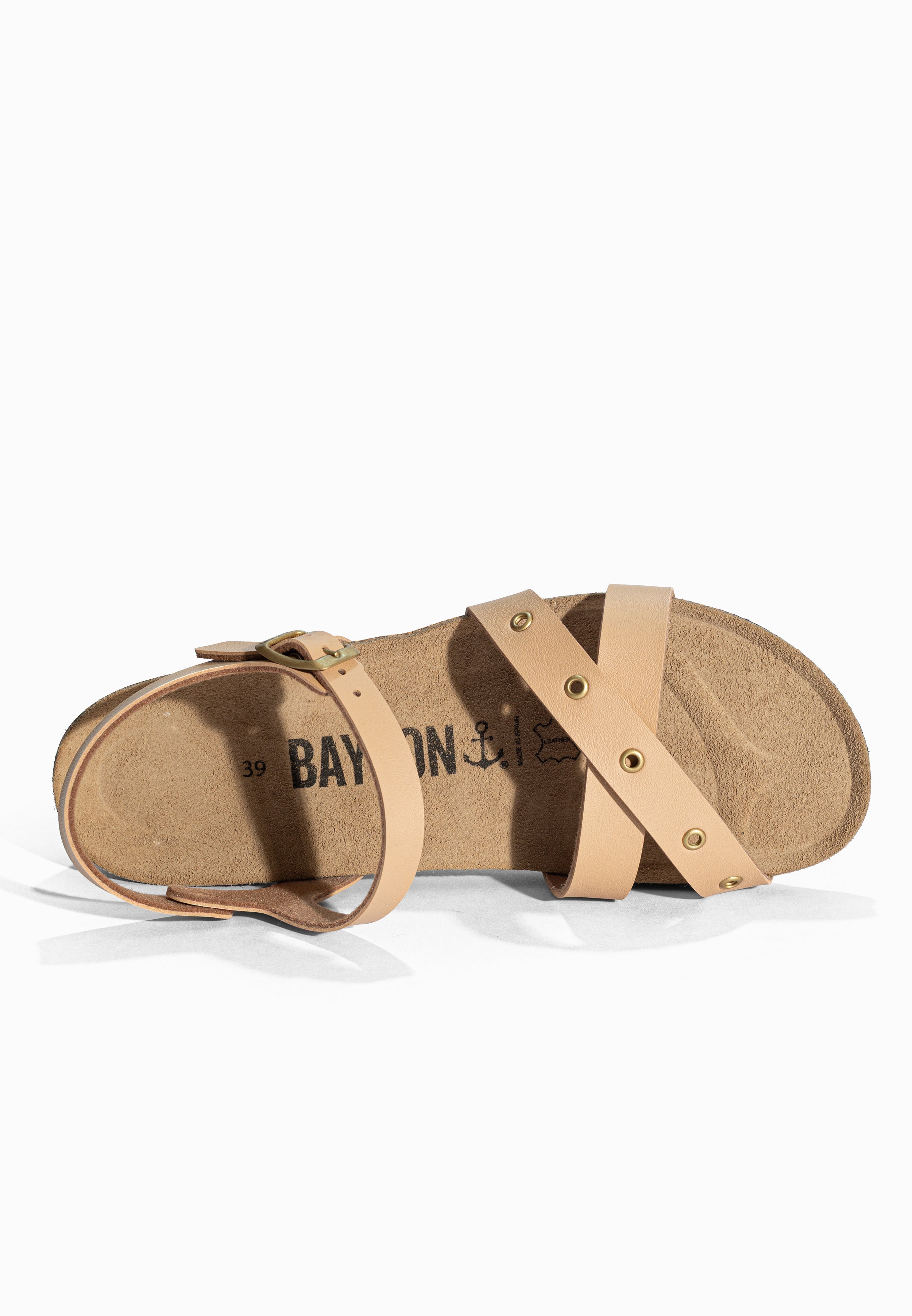 Sandales Compensées et Semi-compensées Candice Beige Bayton pour Femme