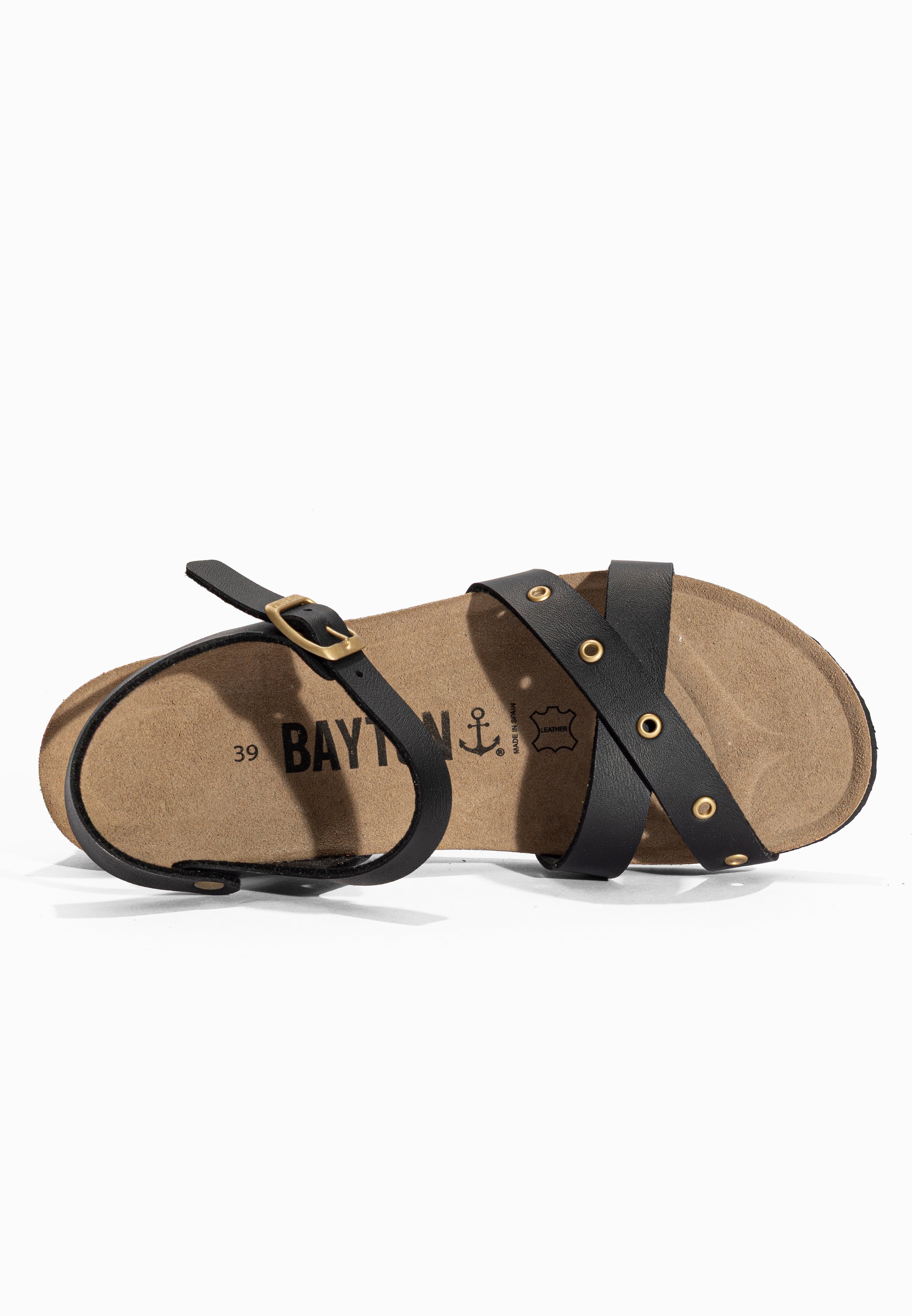 Sandales Compensées et Semi-compensées Candice Noir Bayton pour Femme
