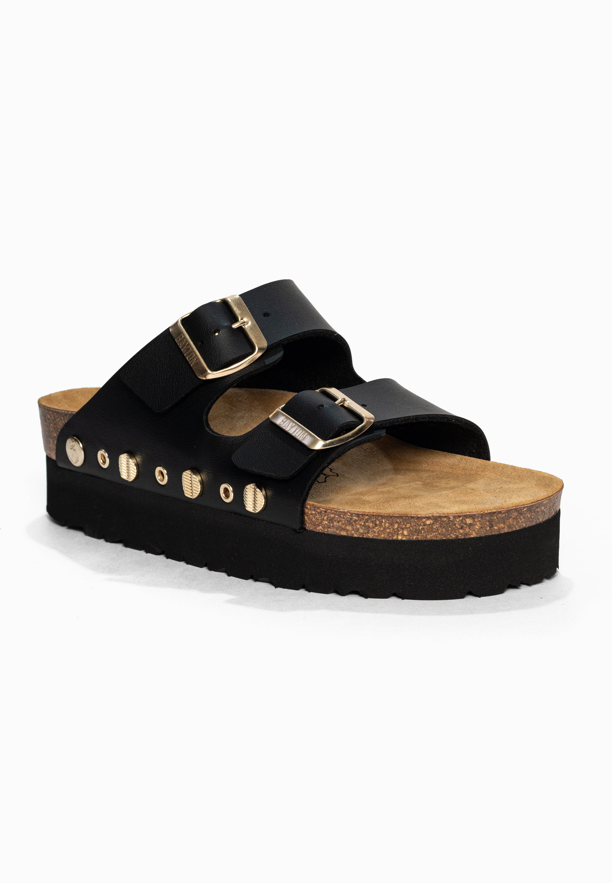 Sandales à Plateforme Julia Noir Bayton pour Femme