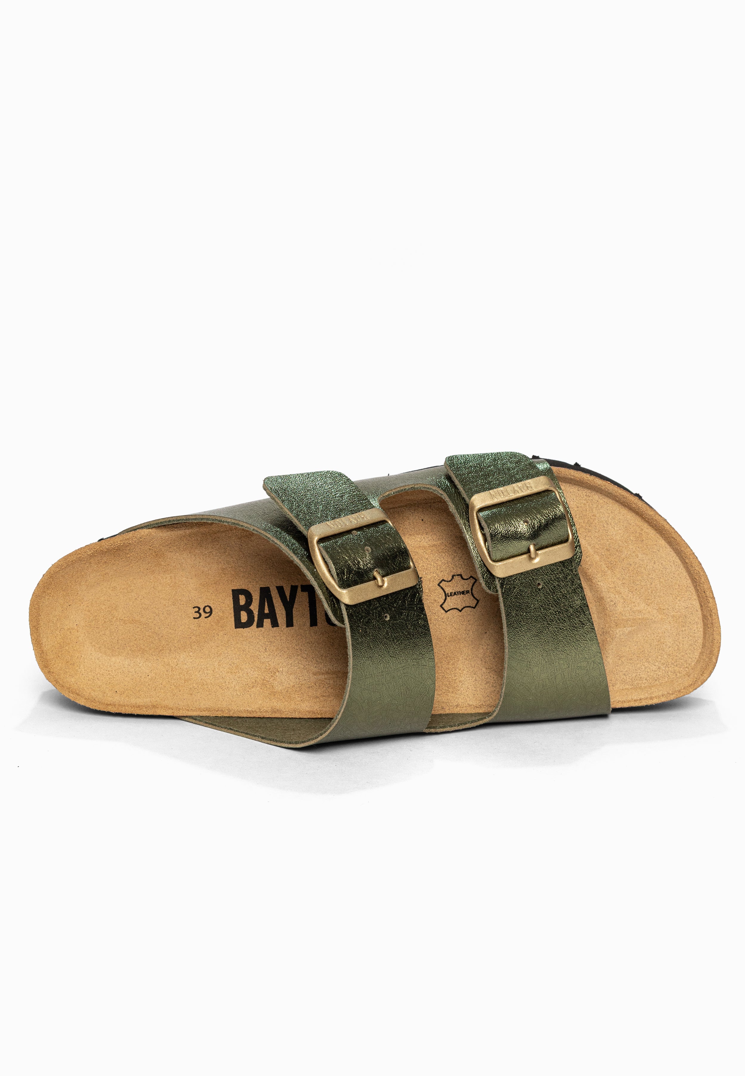 Sandales à Plateforme Japet Kaki Bayton pour Femme