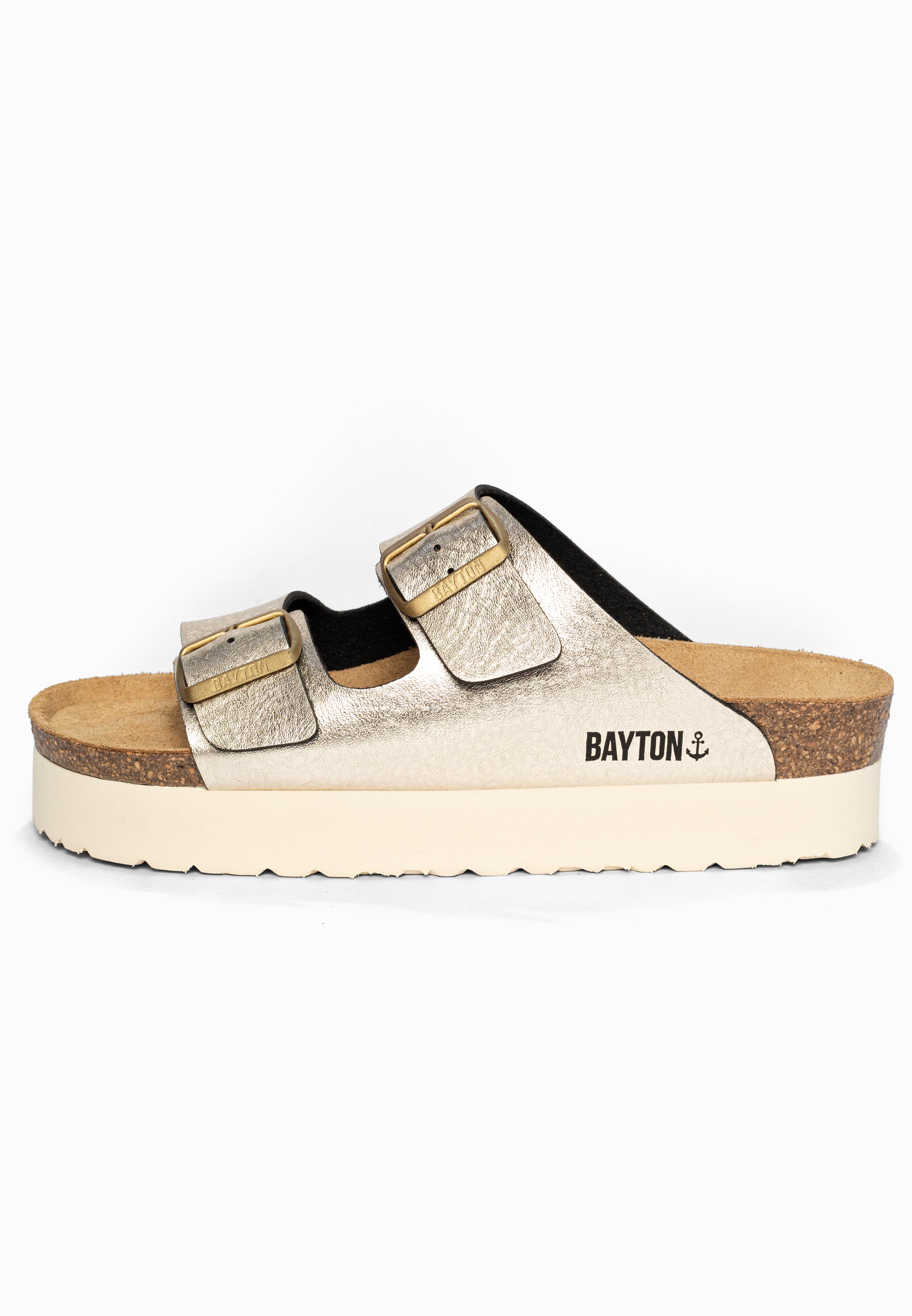 Sandales à Plateforme Japet Or Bayton pour Femme