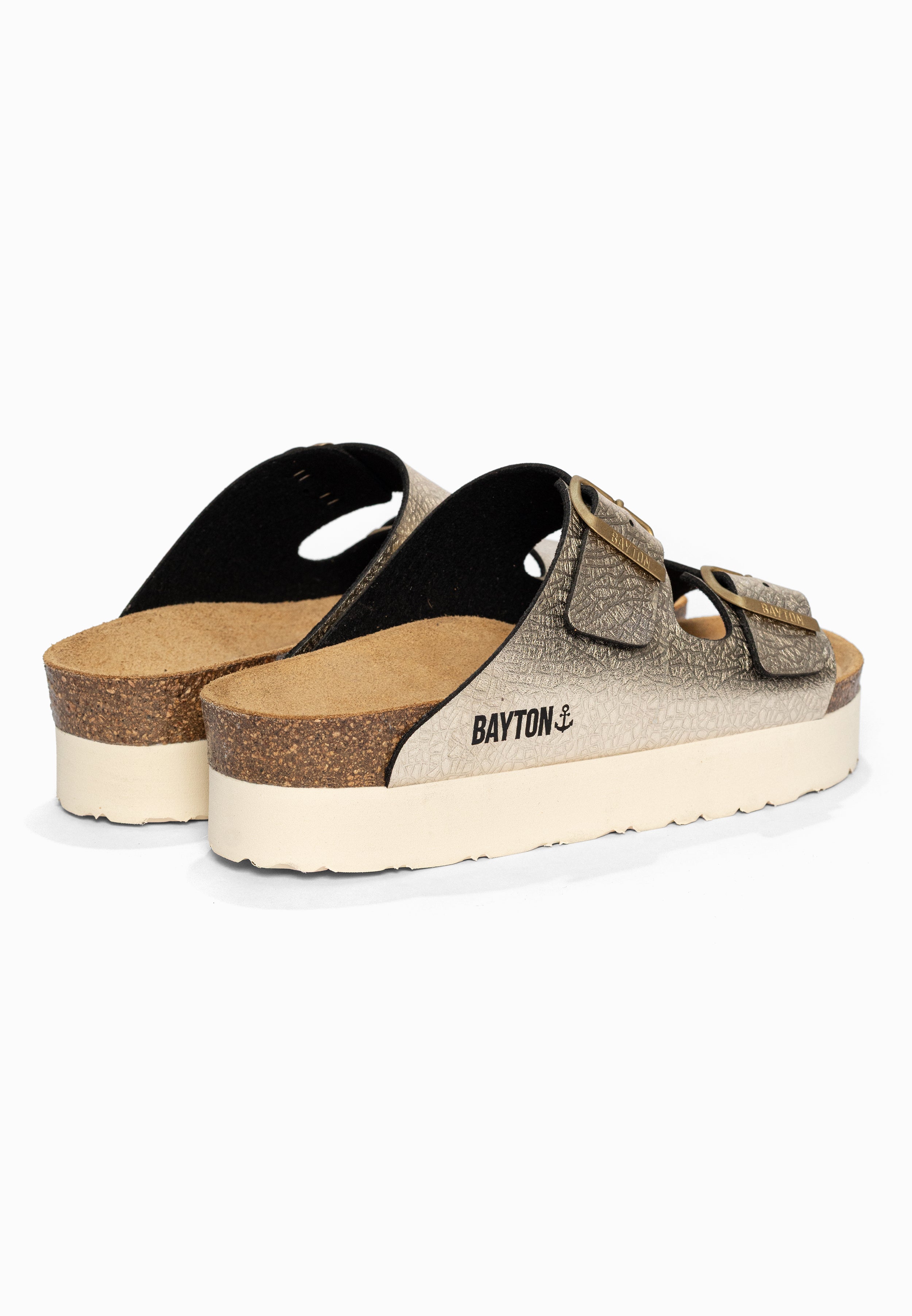 Sandales à Plateforme Japet Or Bayton pour Femme