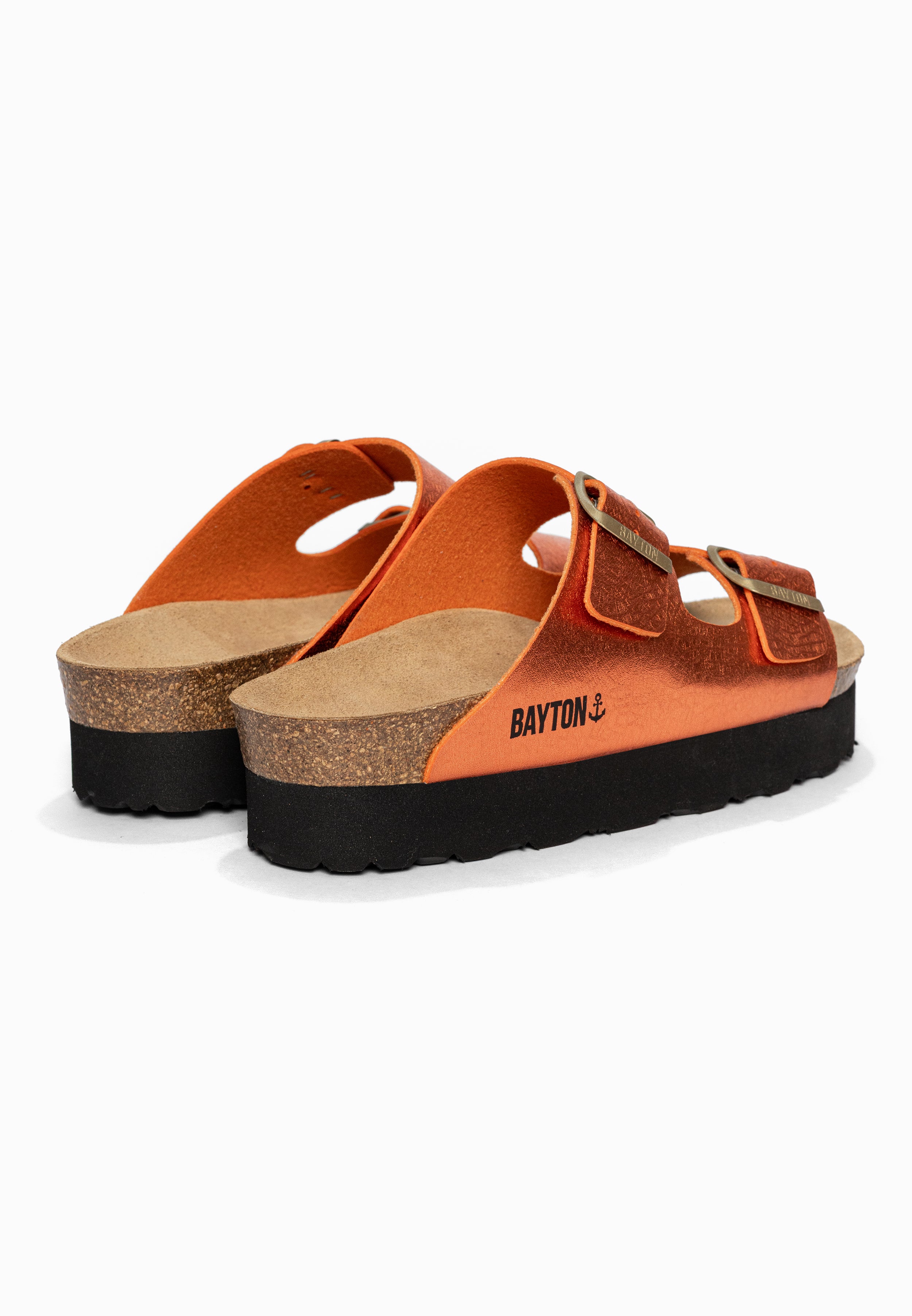 Sandales à Plateforme Japet Orange Bayton pour Femme