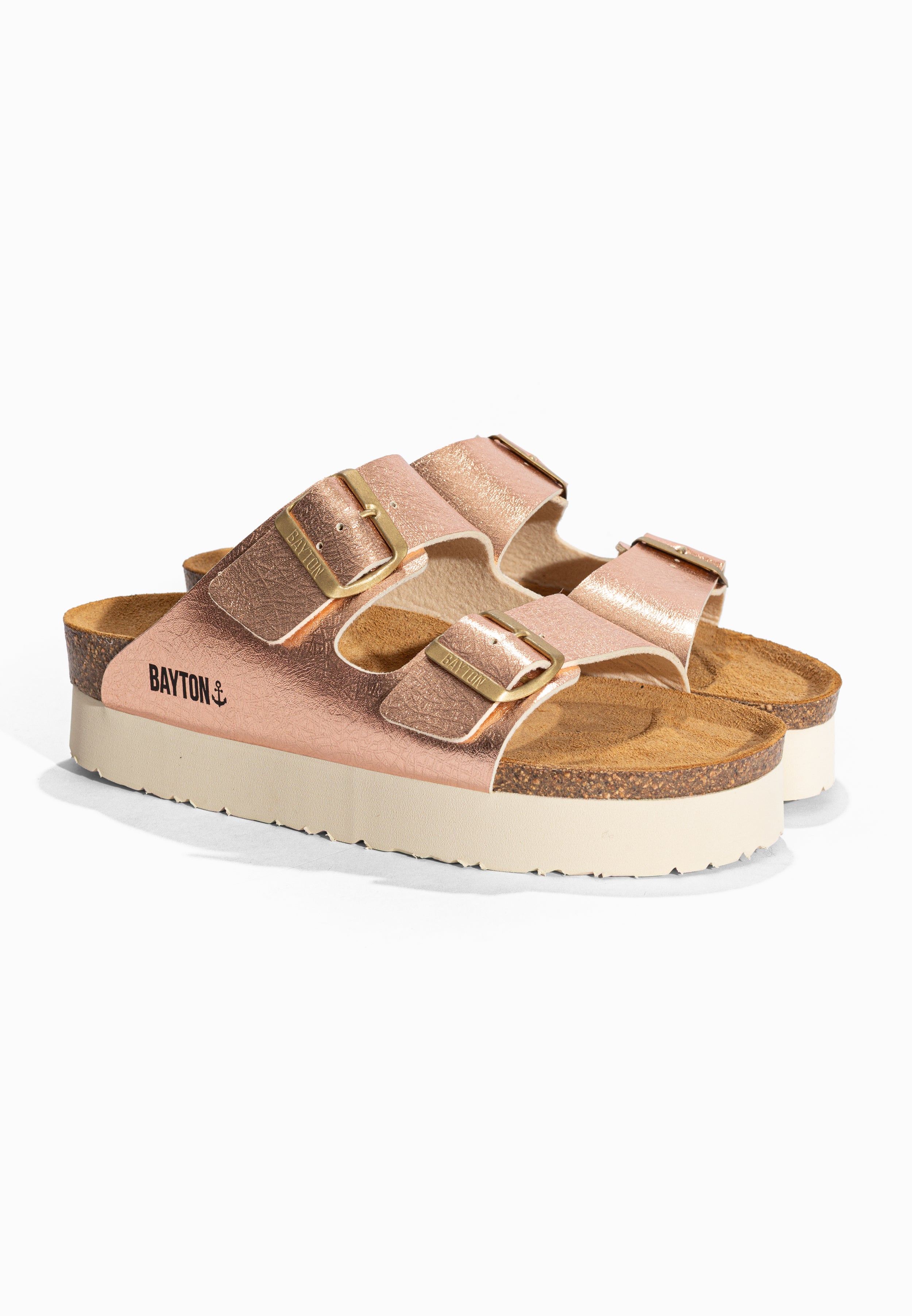 Sandales à Plateforme Japet Rose gold Bayton pour Femme