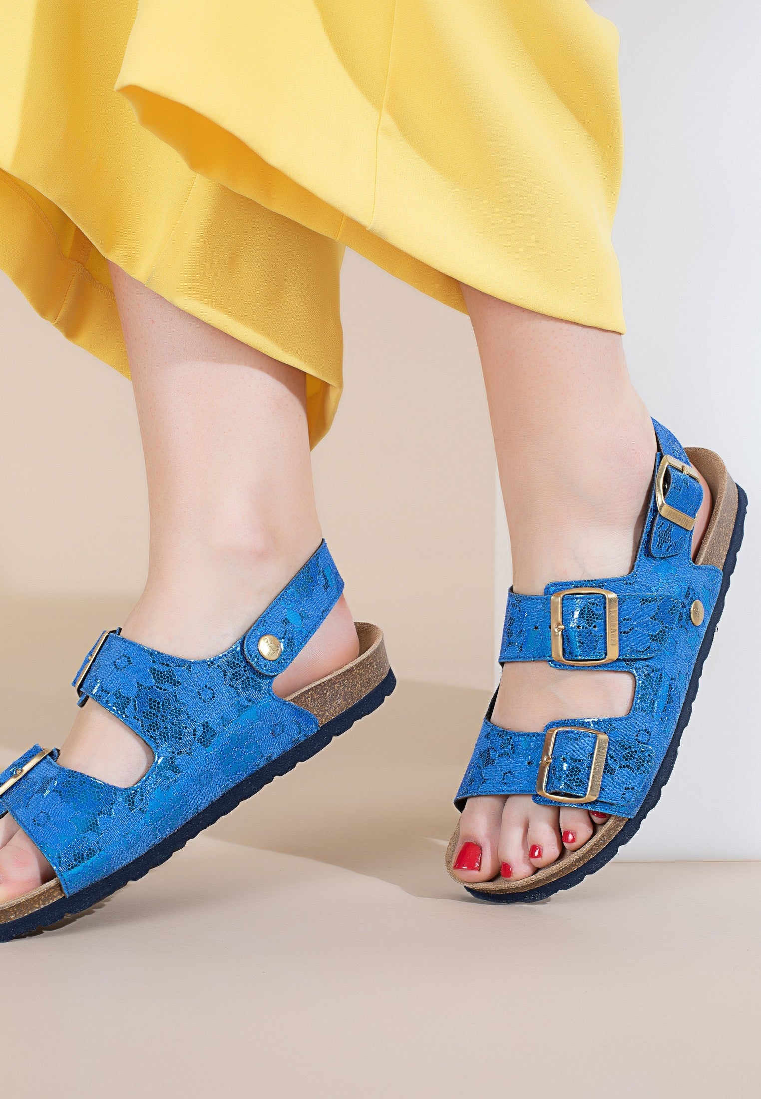 Sandales-Achille-Bleu-Marine-Multi-Brides-Bayton-femme