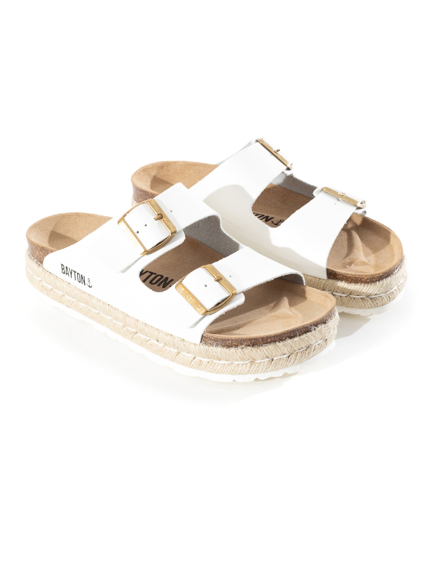Alcee White Platform Sandals