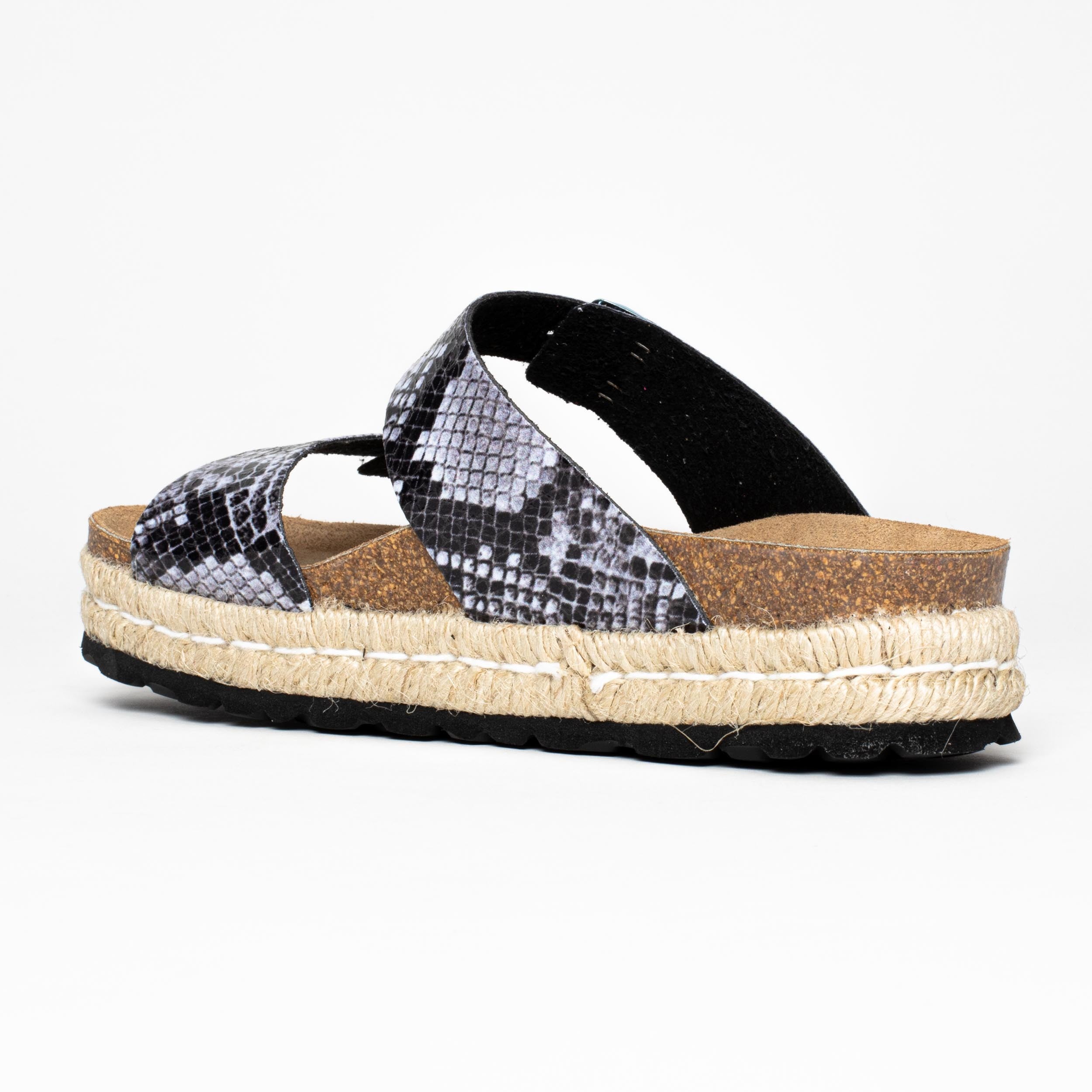 Sandales Alcee à Plateforme Noir Python_7661.jpg