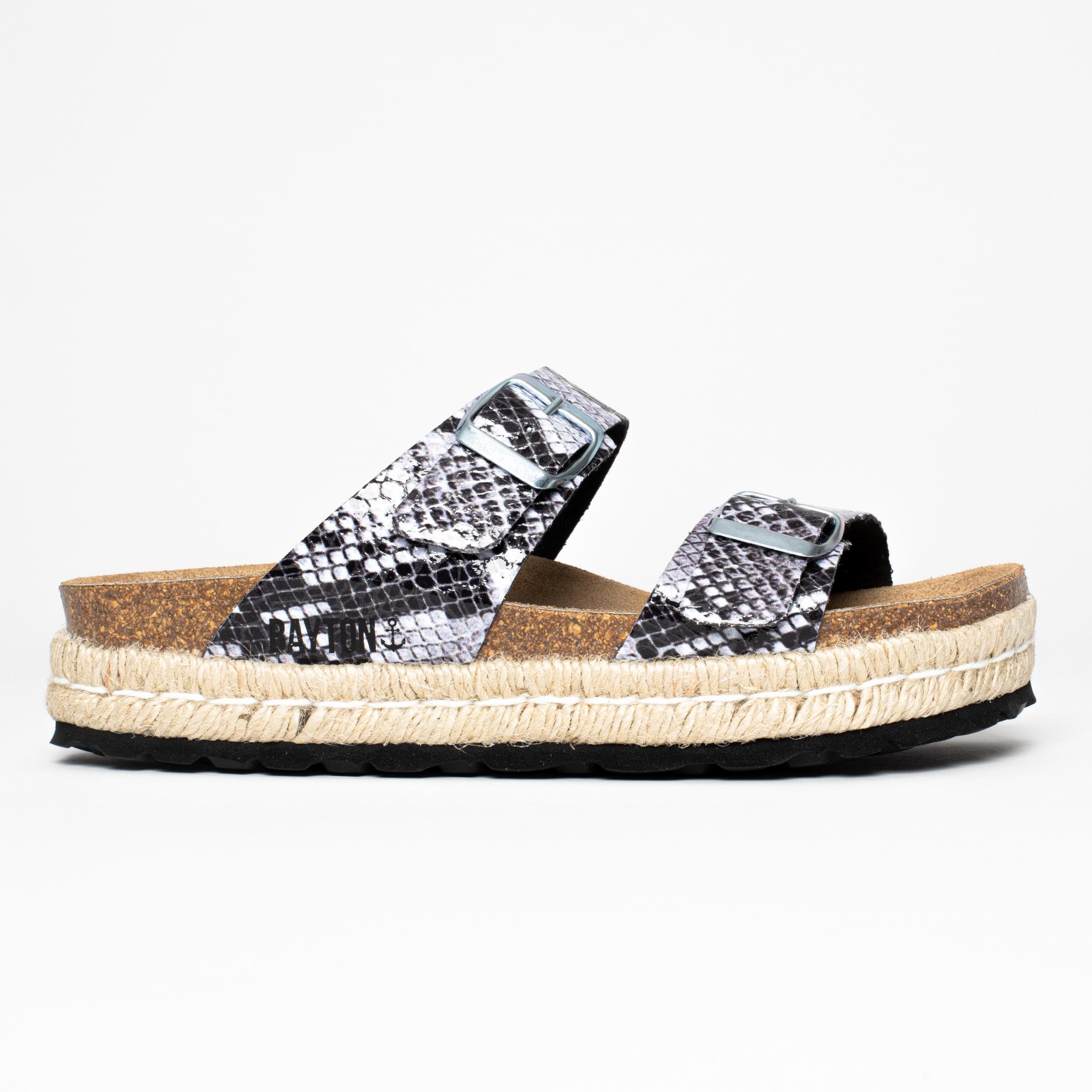 Sandales Alcee à Plateforme Noir Python_7662.jpg