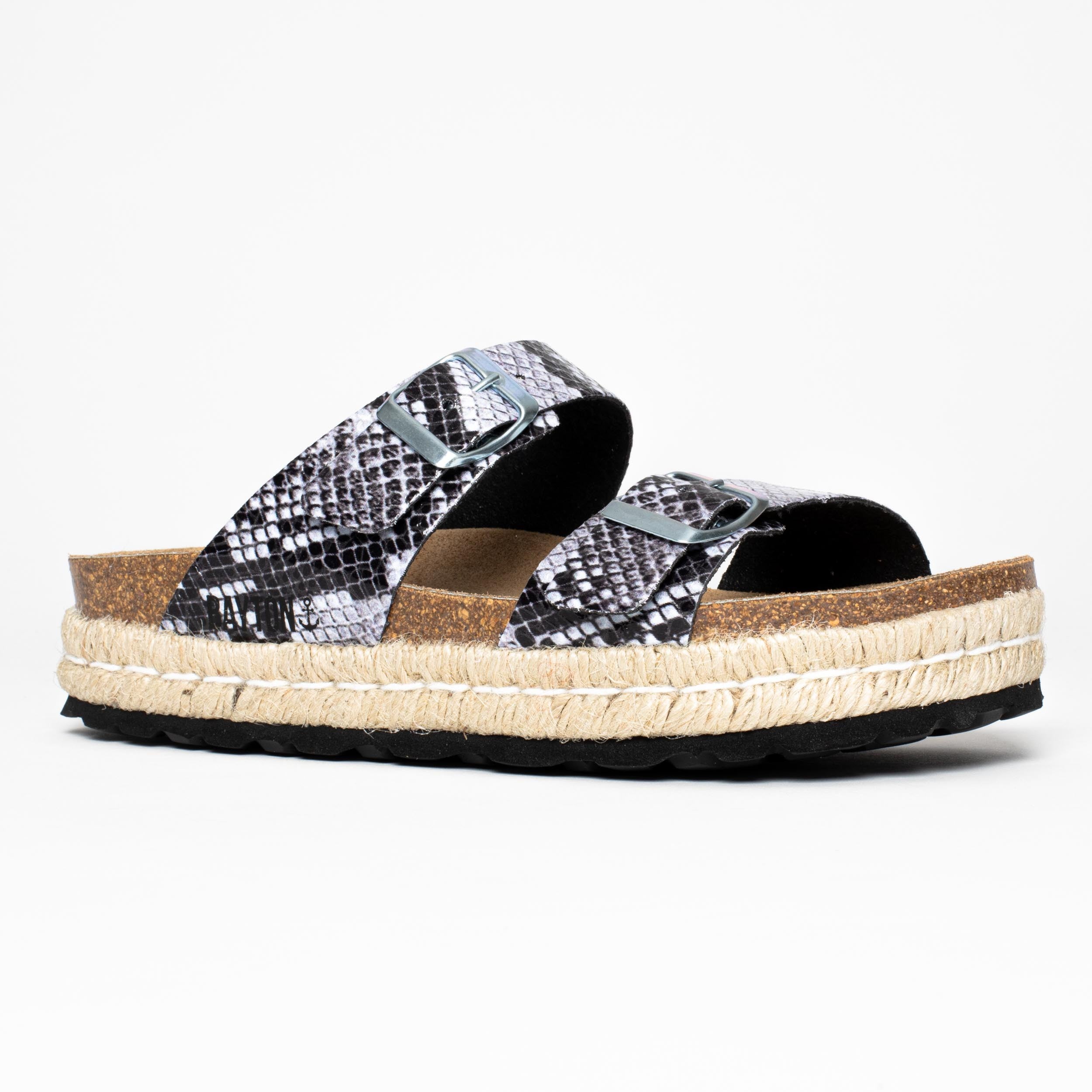 Sandales Alcee à Plateforme Noir Python_7663.jpg