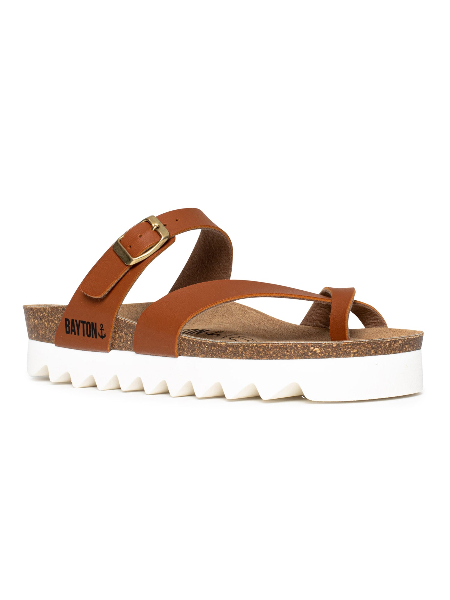 Andromac Camel Platform Sandals