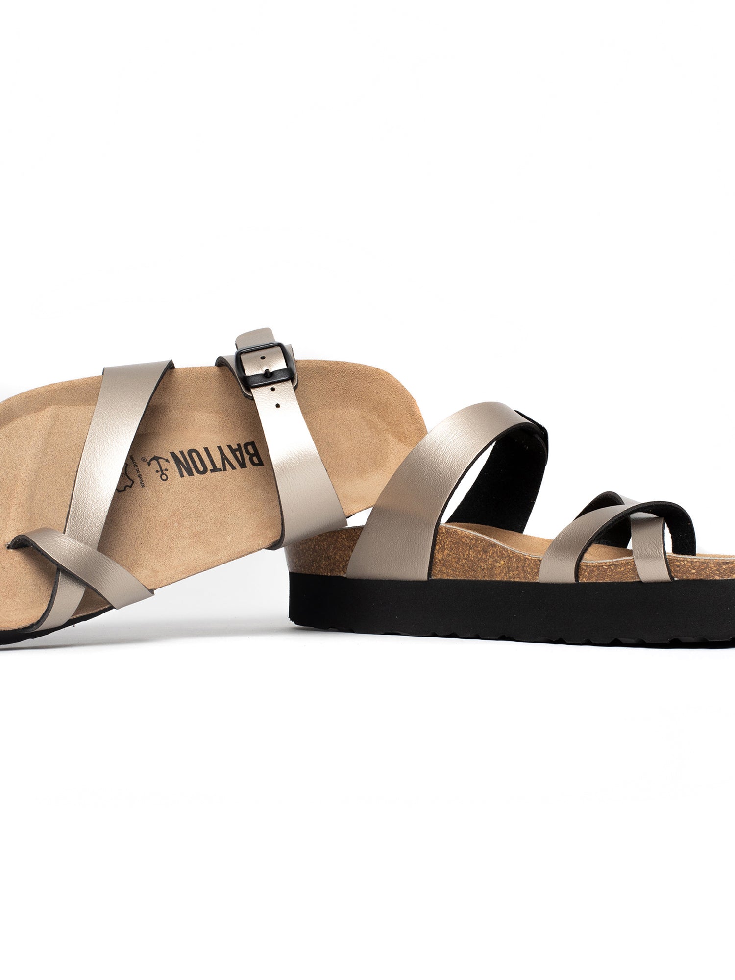 Sandalias con plataforma Andromac Platinium