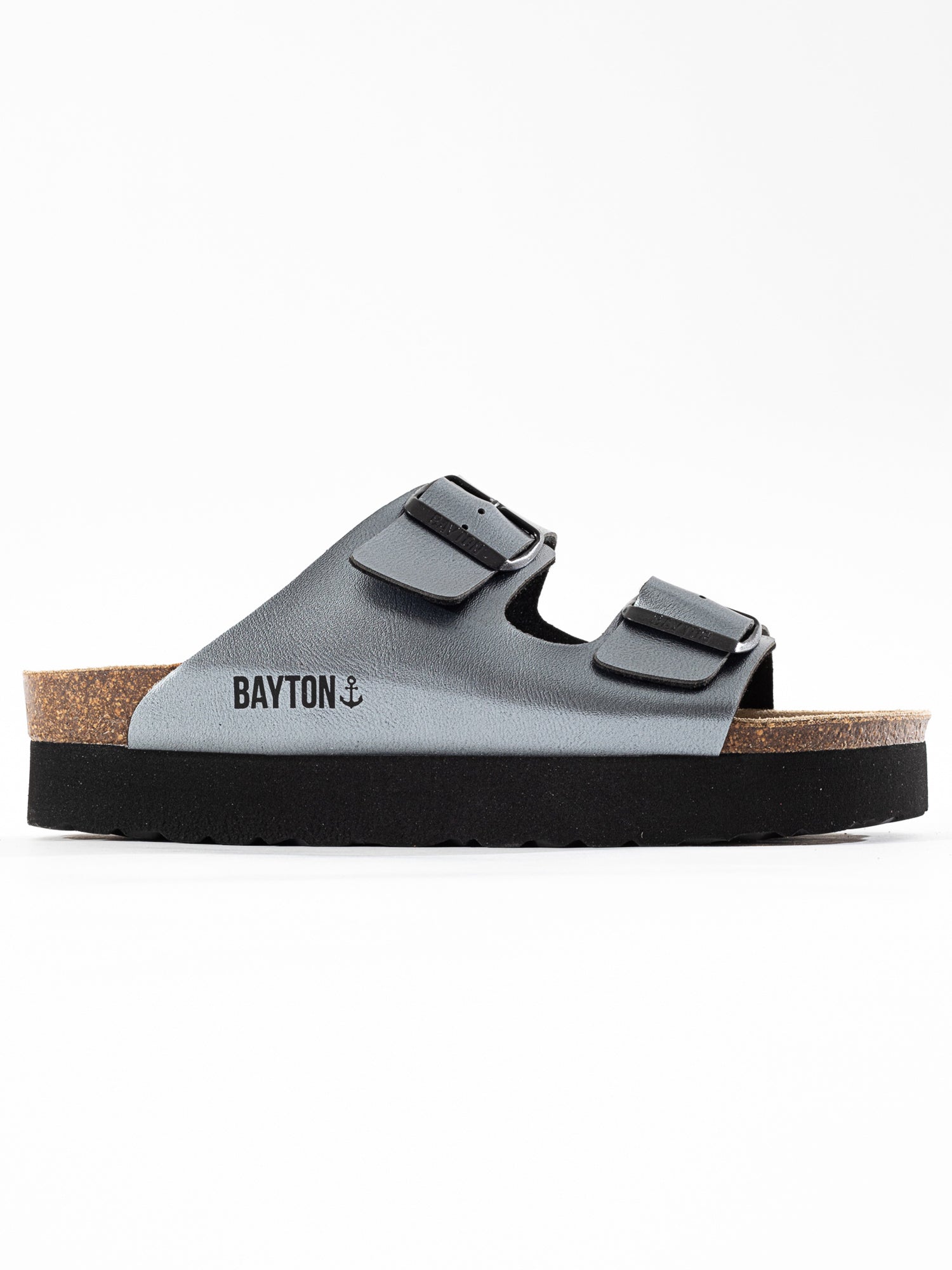 Sandalias con plataforma Japet plateadas oscuras