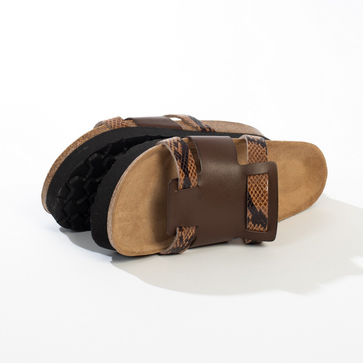 Sandales Lecce à Plateforme Marron et Python_14928.jpg