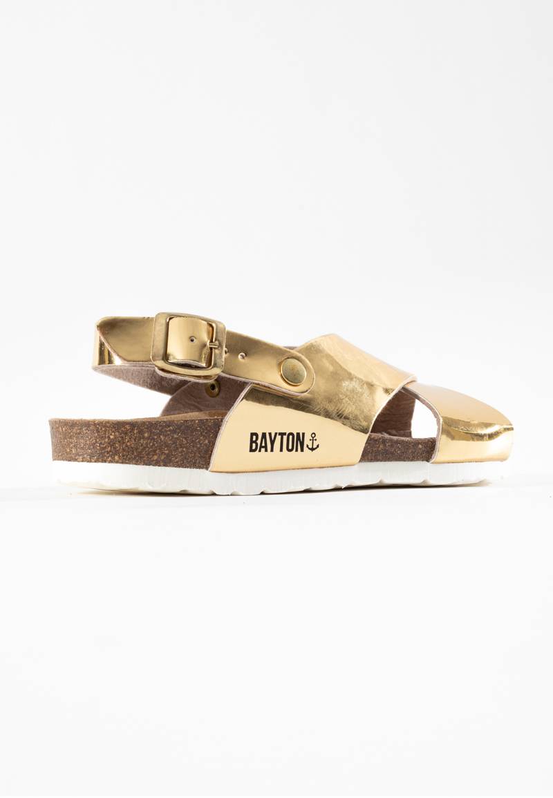 Sandales-Lime-Doré-Multi-Brides-Bayton-femme
