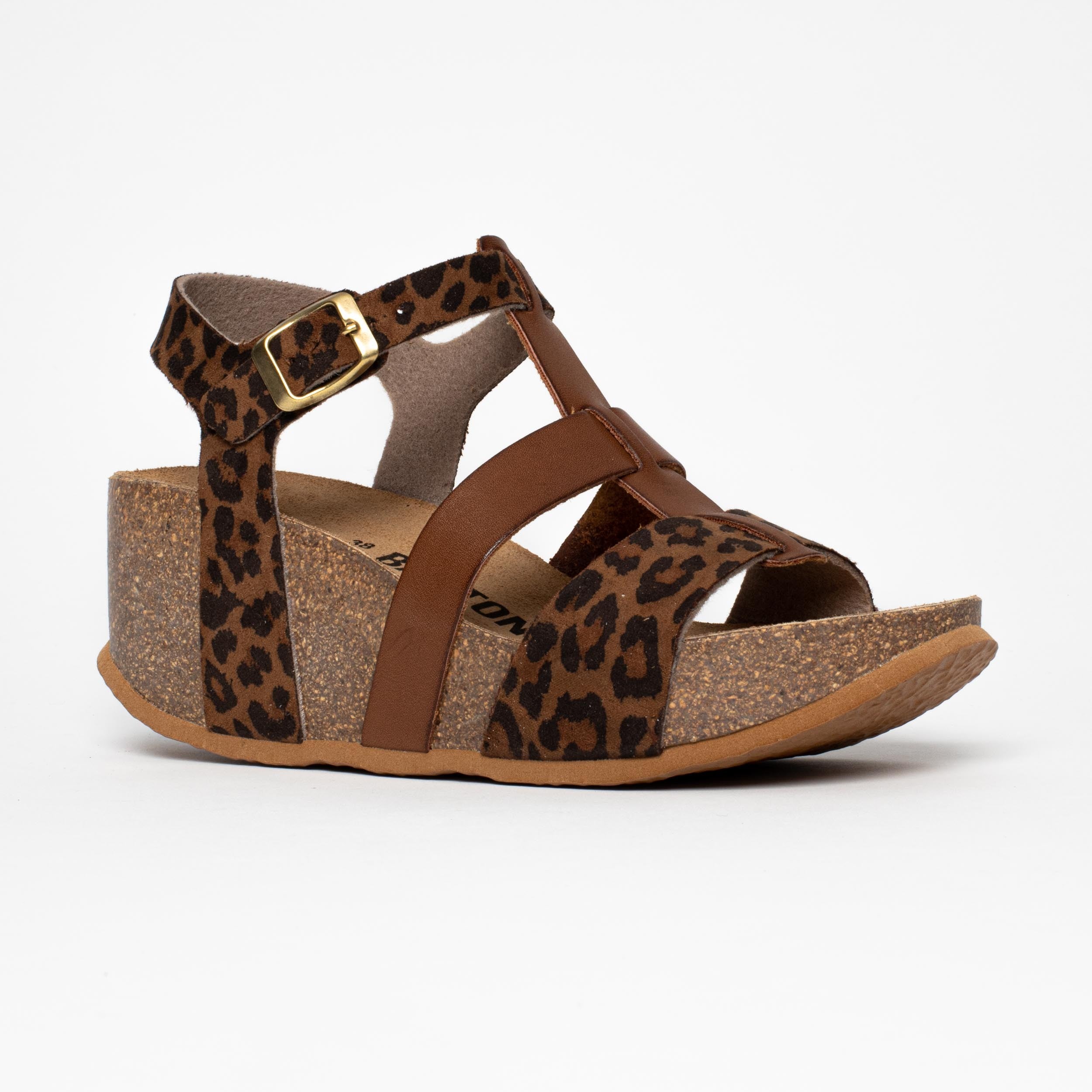Sandales Malaga Gris Anthracite Compensées et Semi-compensées Bayton femme