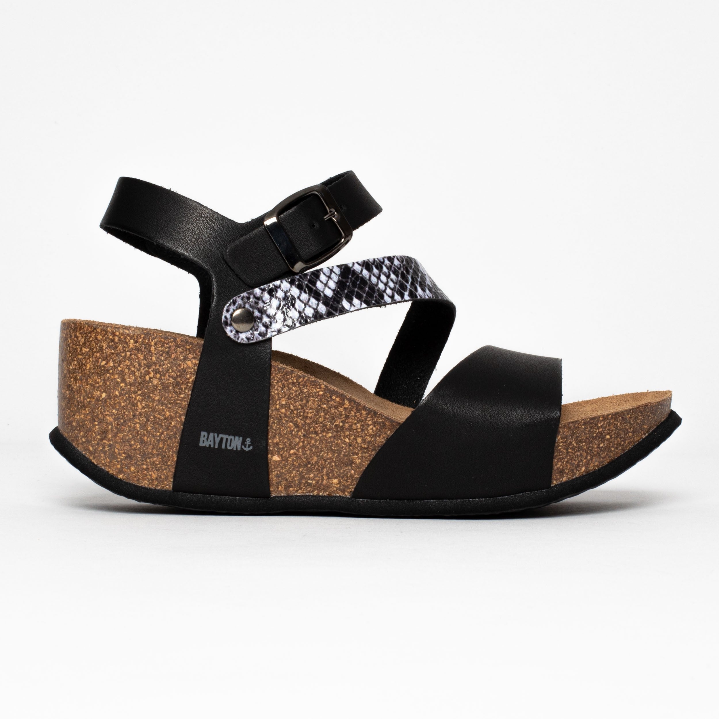 Sandales Gijon Camel Compensées et Semi-compensées Bayton femme