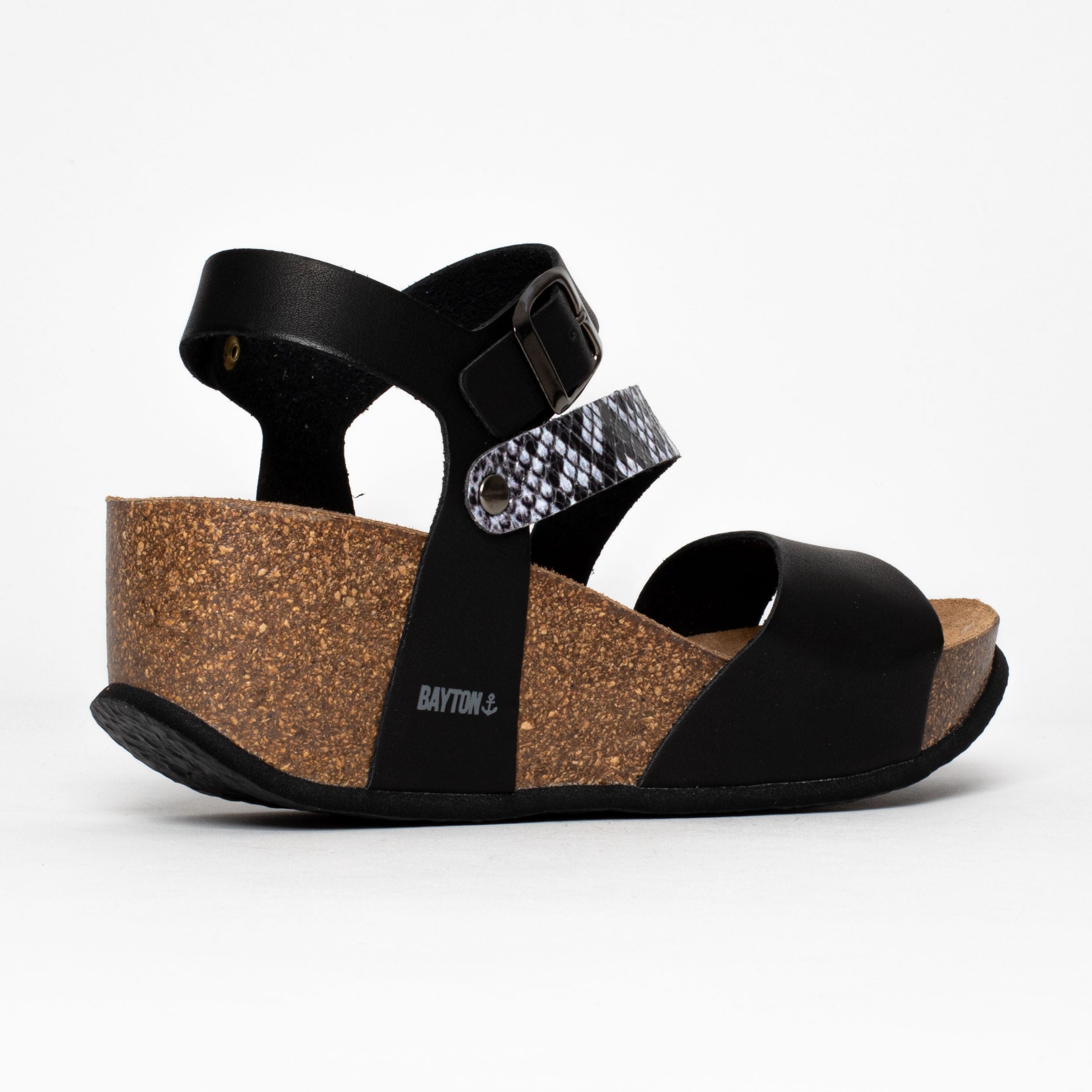 Sandales Selene Léopard Compensées et Semi-compensées Bayton femme
