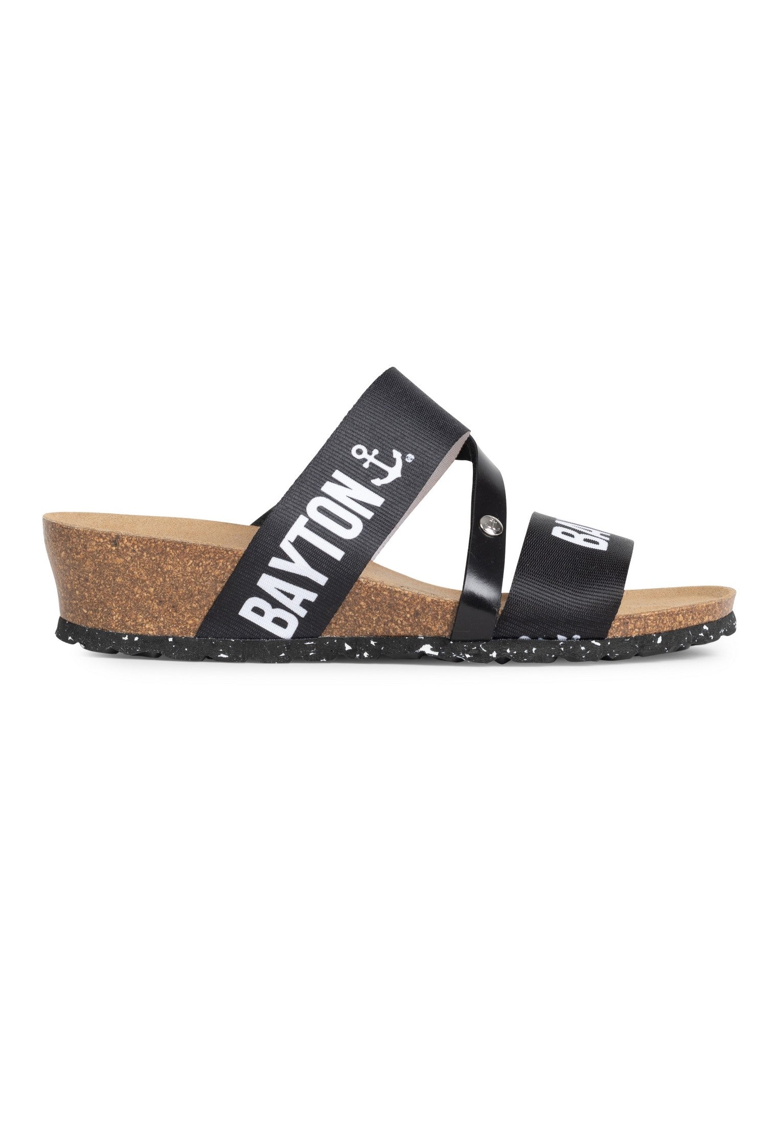 Sandales Edimbourg Bleu Marine Compensées et Semi-compensées Bayton femme