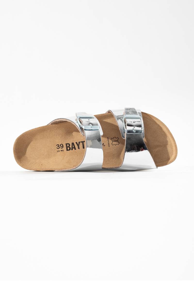 Sandales-2-Brides-Ilithyie-Argent-Bayton-femme