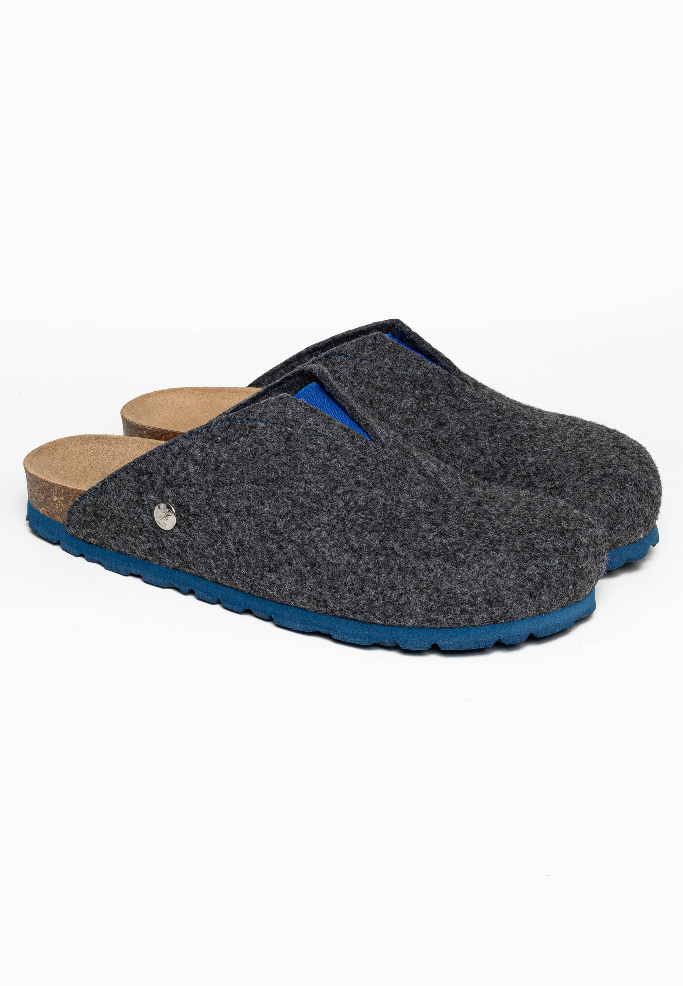 Fudji Anthracite/Blue Clogs