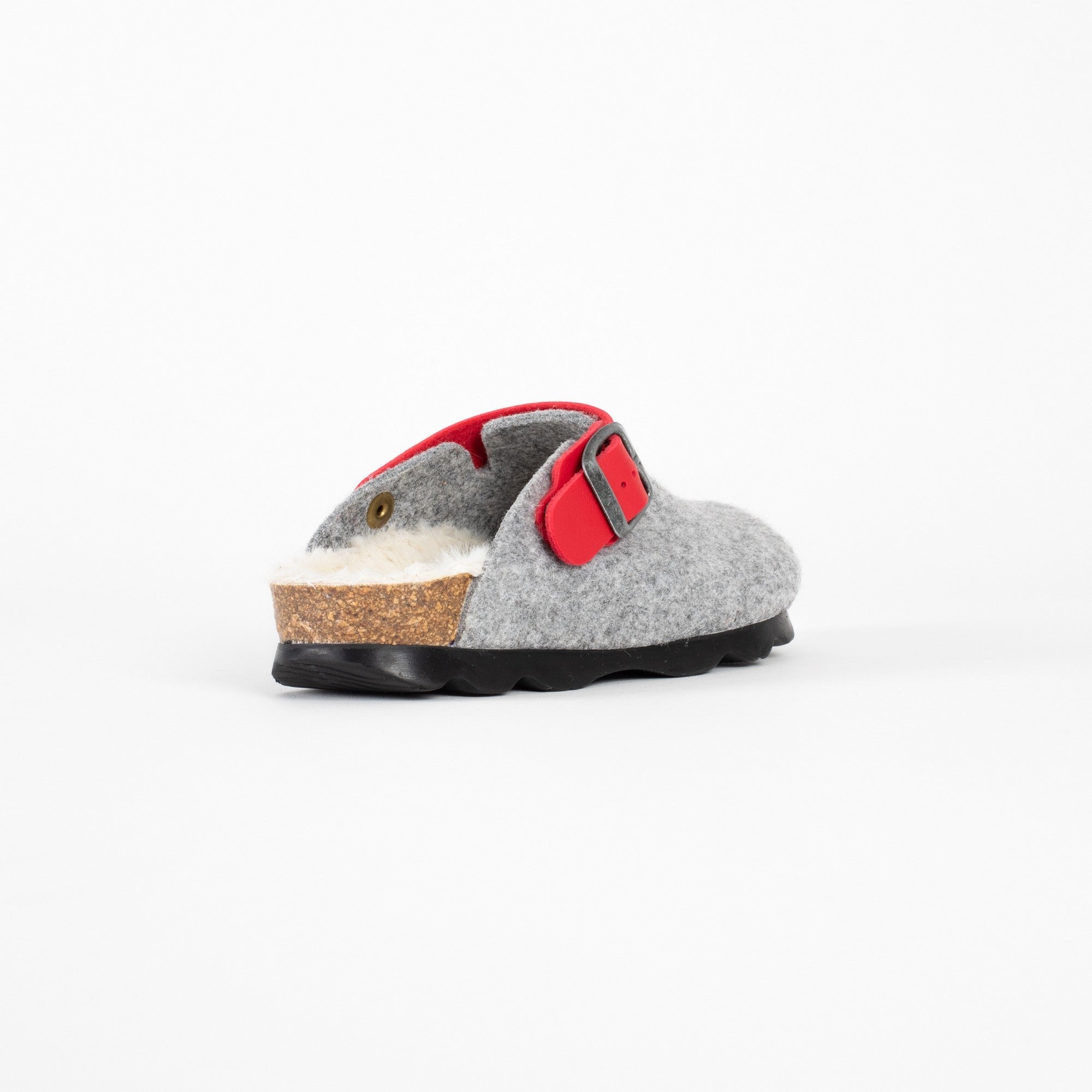Noma Grey and Red Clogs