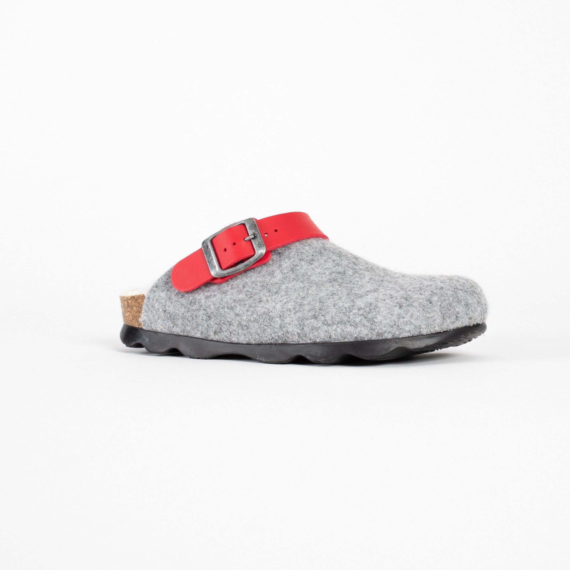 Noma Grey and Red Clogs