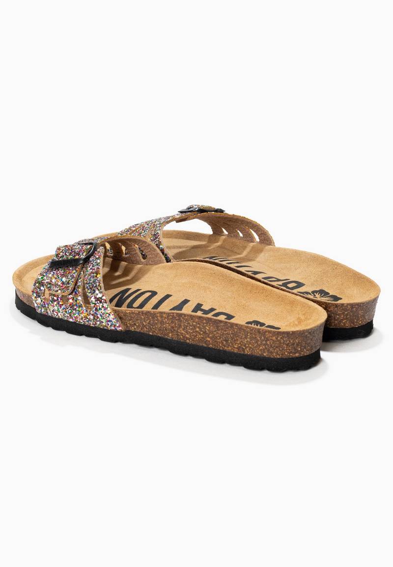 Sandales 1 Bride Athena Multicolore pailletée