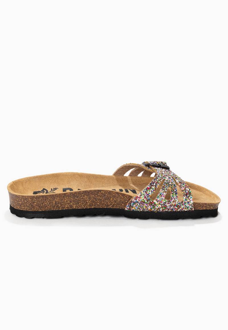 Sandales 1 Bride Athena Multicolore pailletée