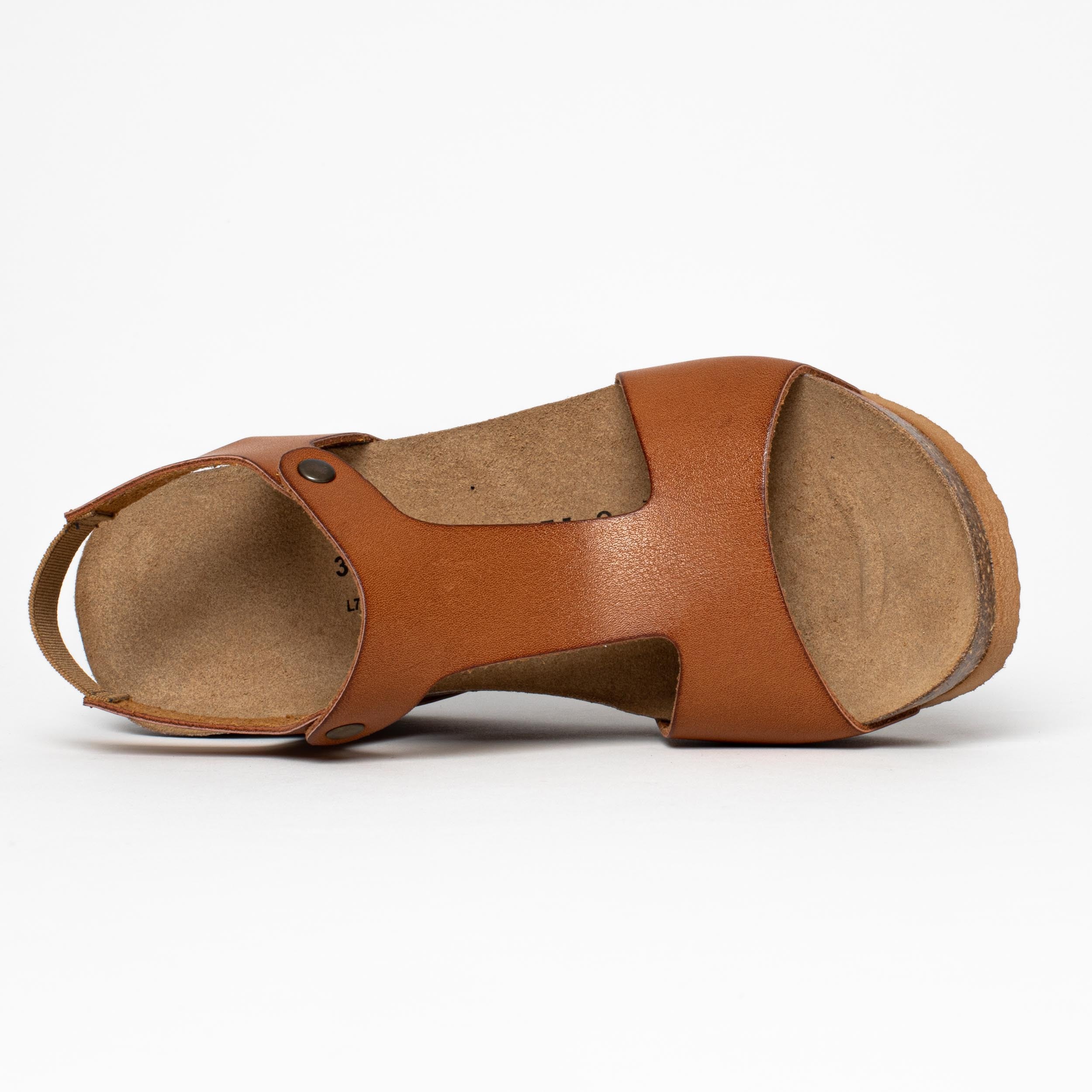 Sandalias Madrida Cuña Y Semicuña Camel