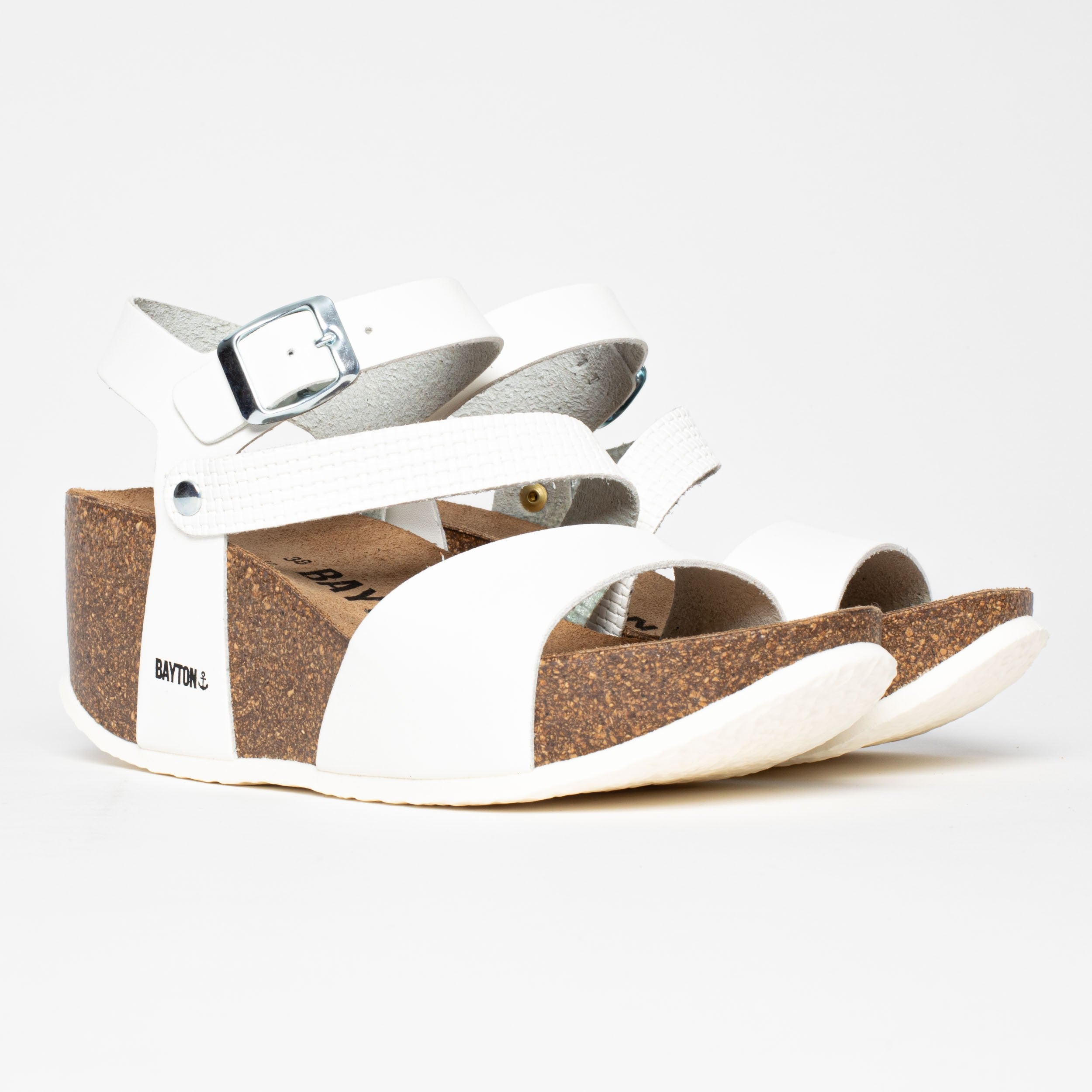 Sandalias Melilla Cuña Y Semicuña Blanco