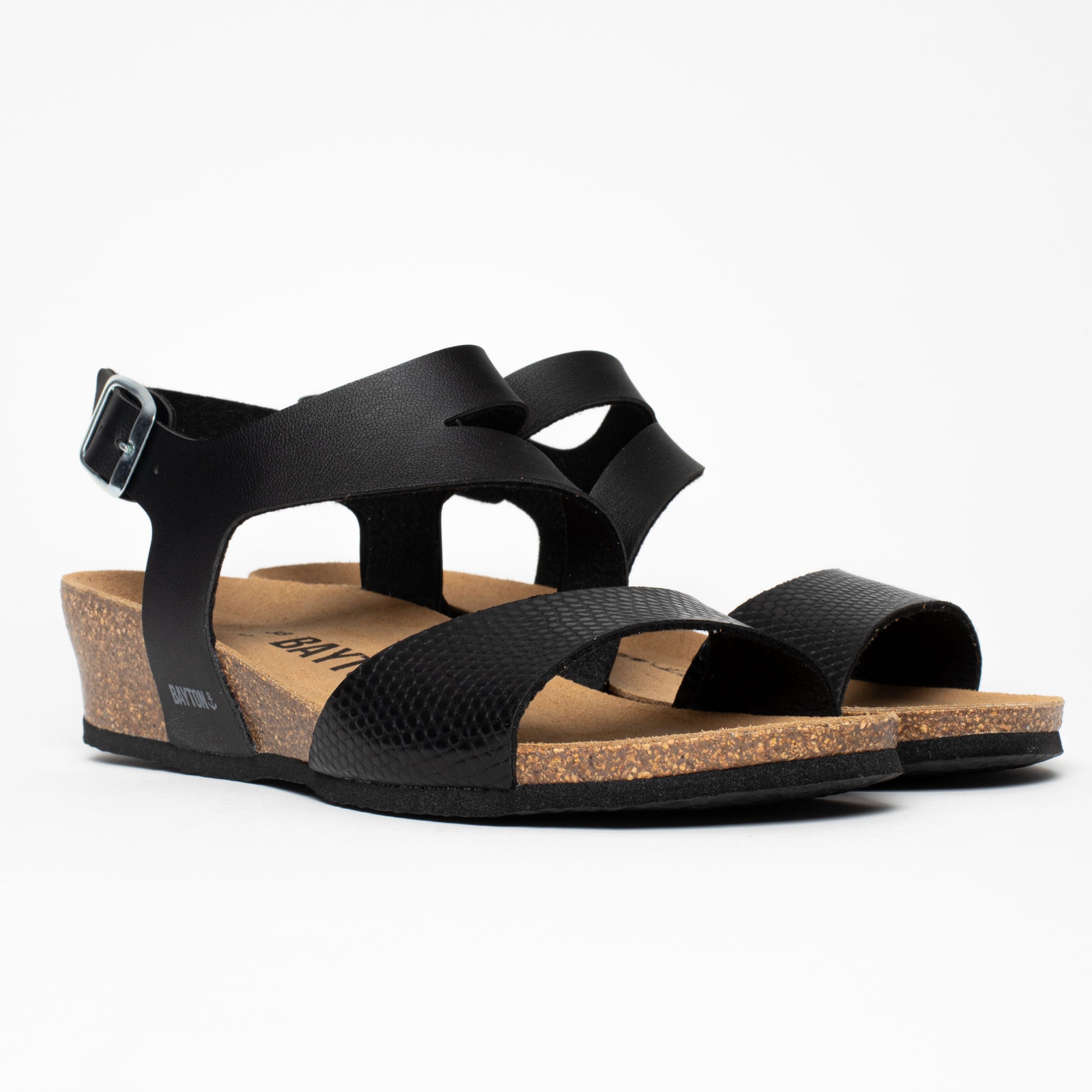 Reus Sandalias Cuña Y Semicuña Negro