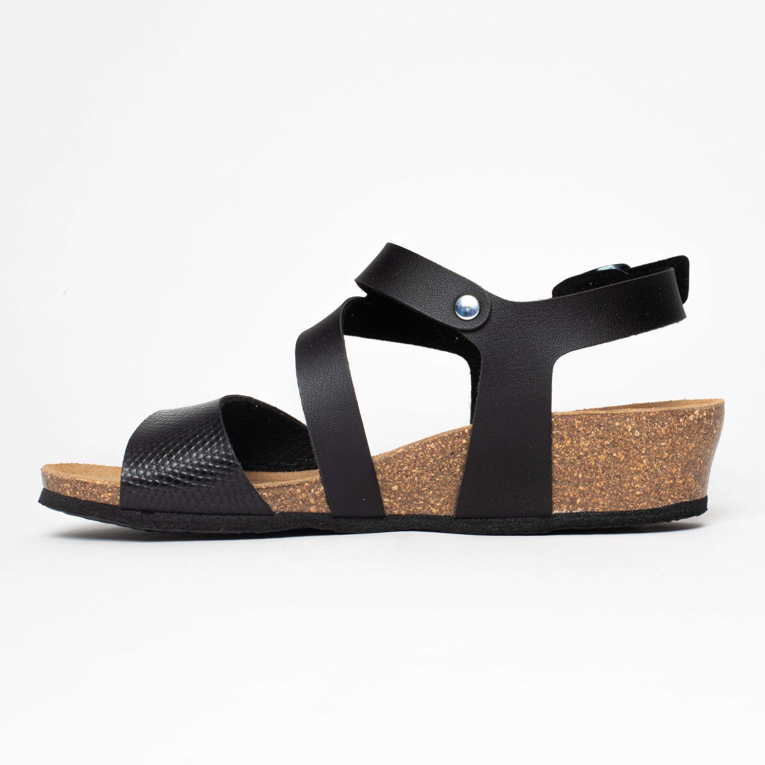 Reus Sandalias Cuña Y Semicuña Negro