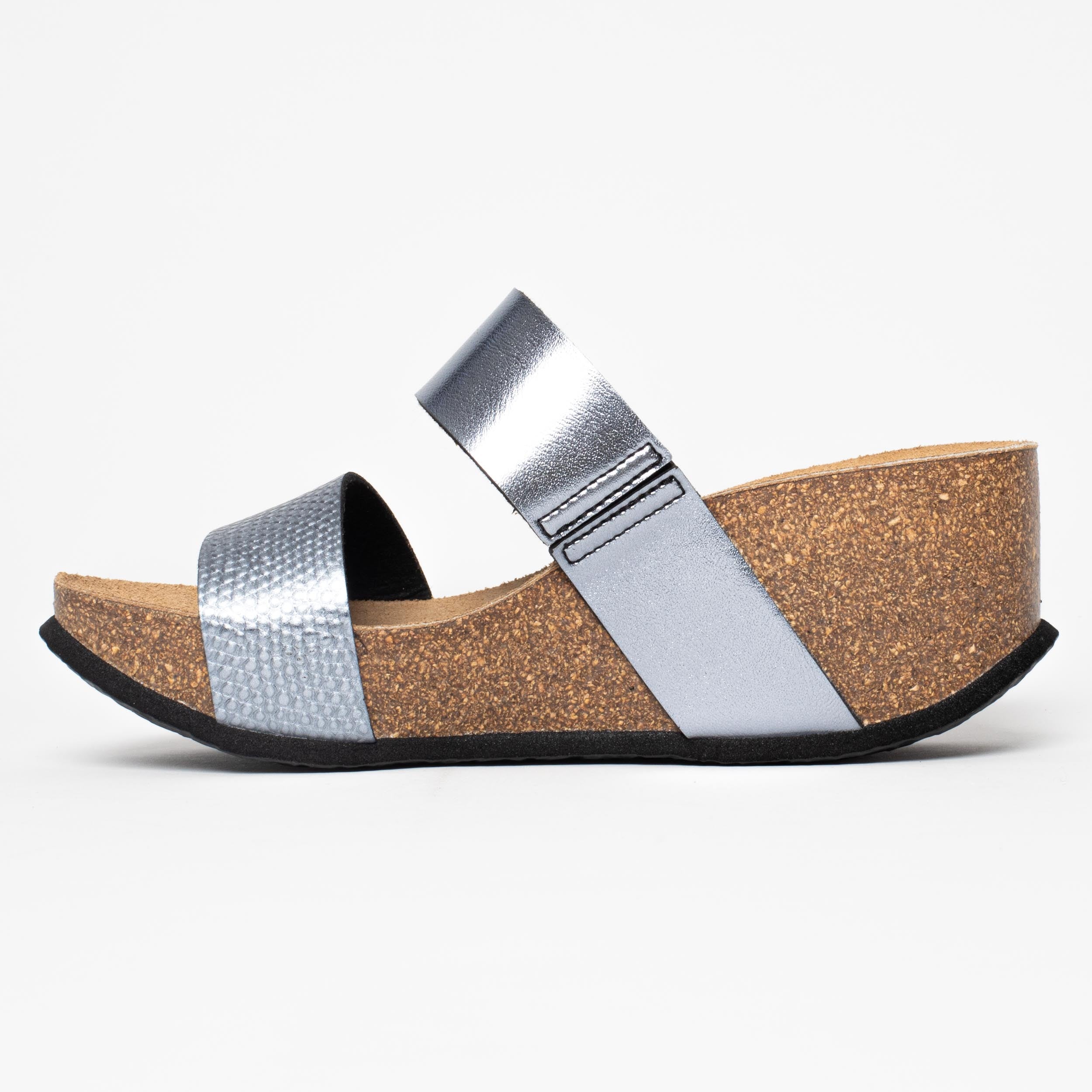 Sandales Philomene Pewter Compensées et Semi-compensées