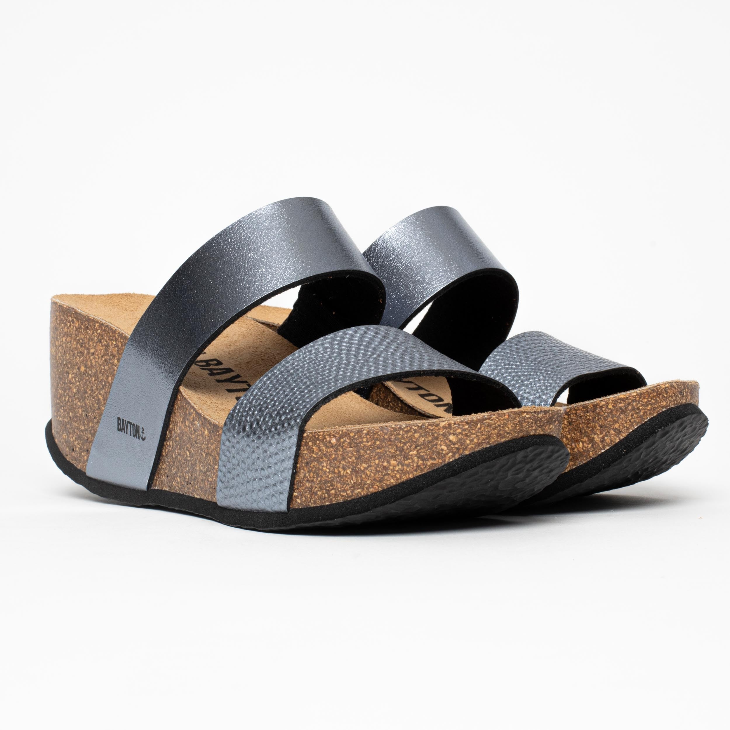 Sandales Philomene Pewter Compensées et Semi-compensées