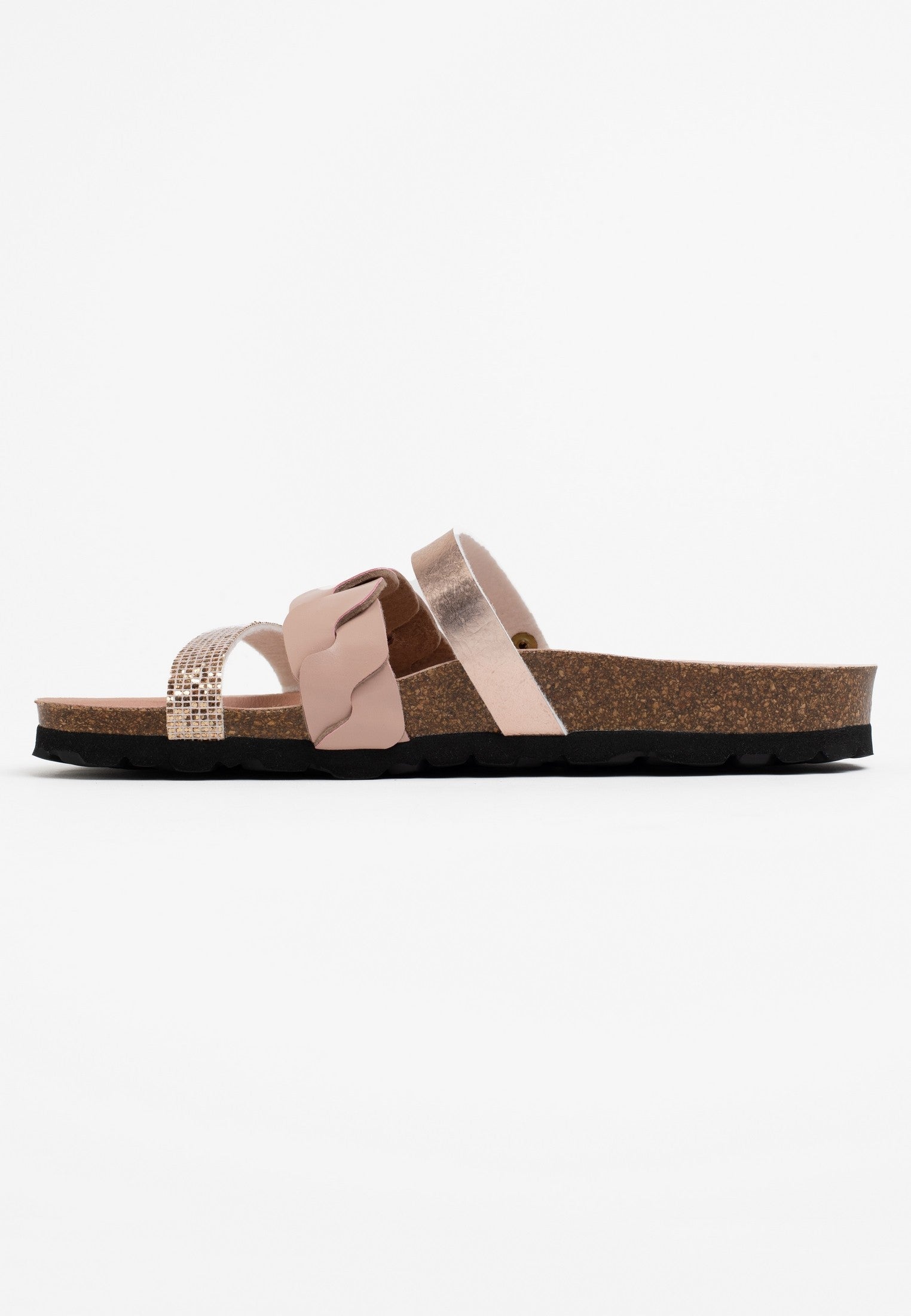 Sandales-Corail-Rose-Dorées-Multi-Brides-Bayton-femme