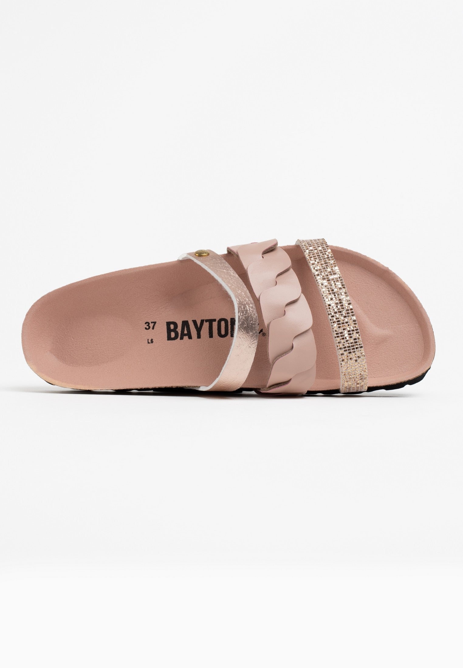 Sandales-Corail-Rose-Dorées-Multi-Brides-Bayton-femme