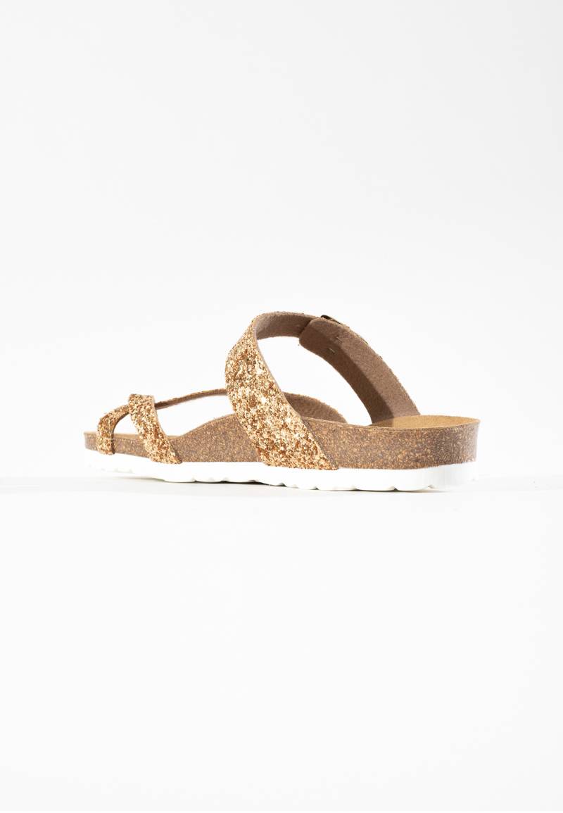Sandales Diane Dorées à Entre-Doigts