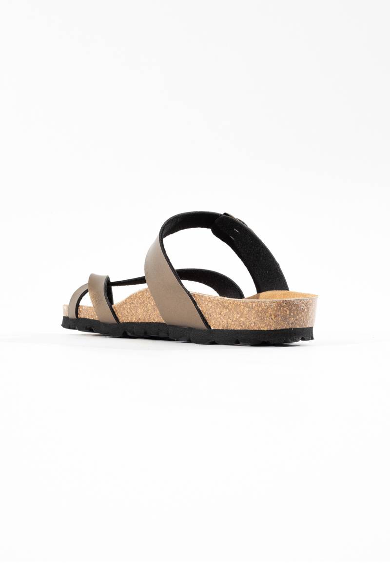 Diane Bronze Toe-Strap Sandals