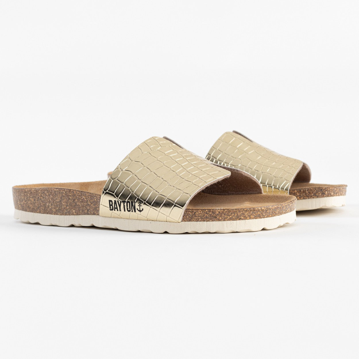 Djilian Light Gold 1 Strap Sandals